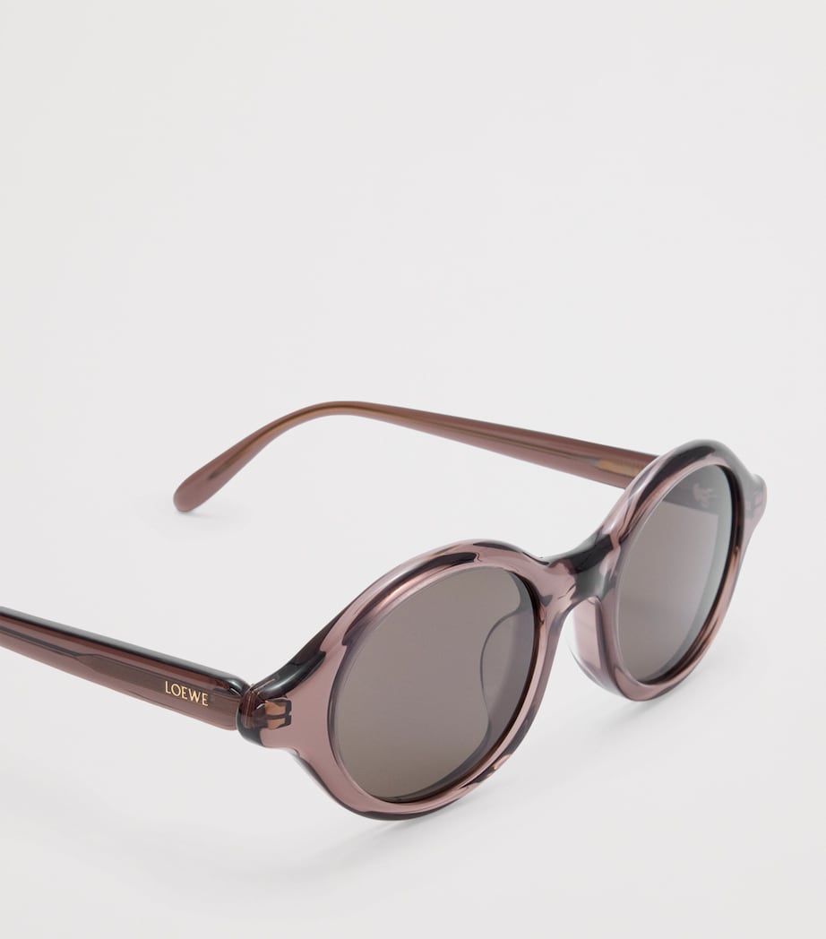 LOEWE Epsilon Slim Sunglasses Transparent Brown Image 4