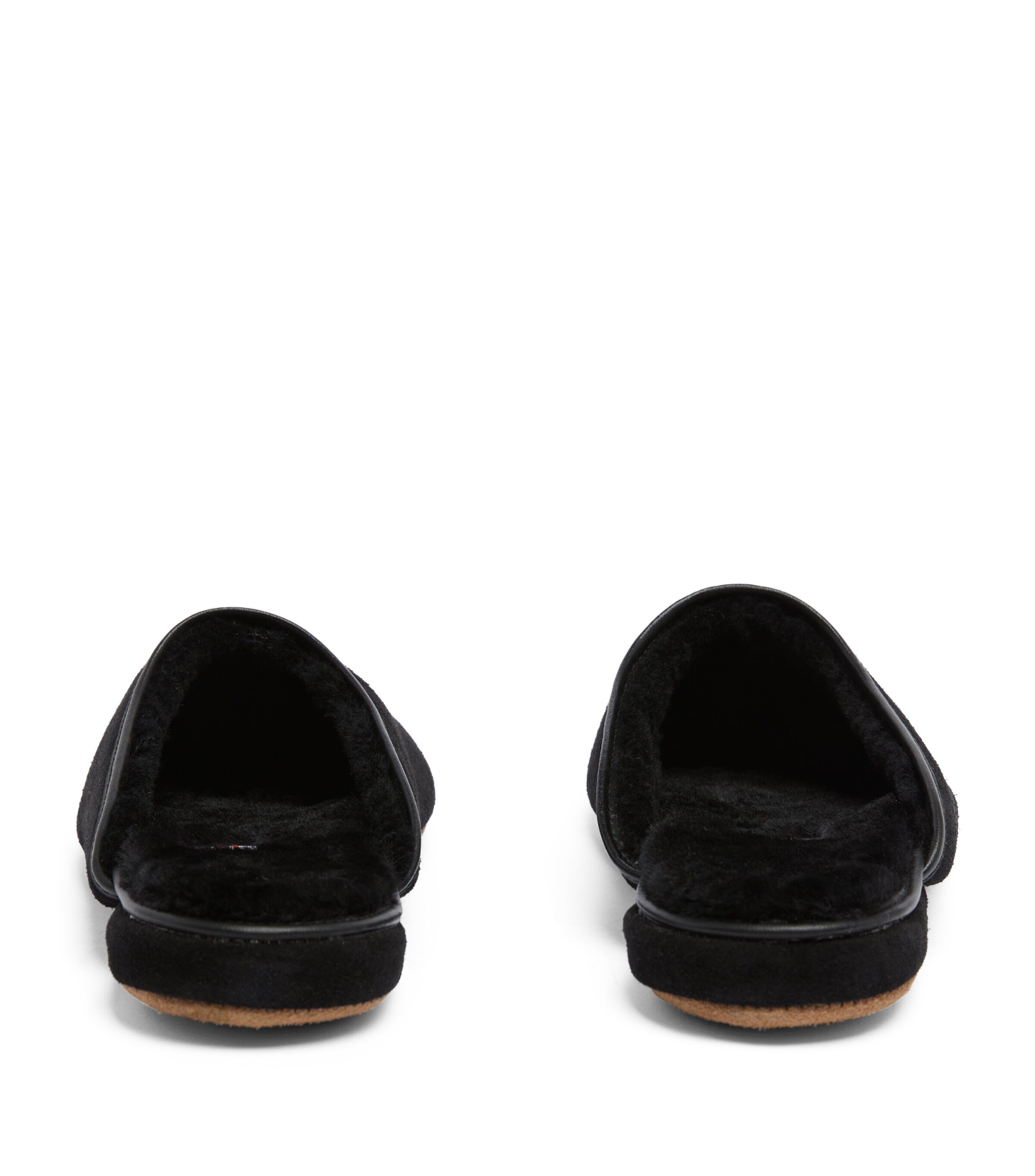 Derek Rose Suede Douglas Slippers Black Image 2