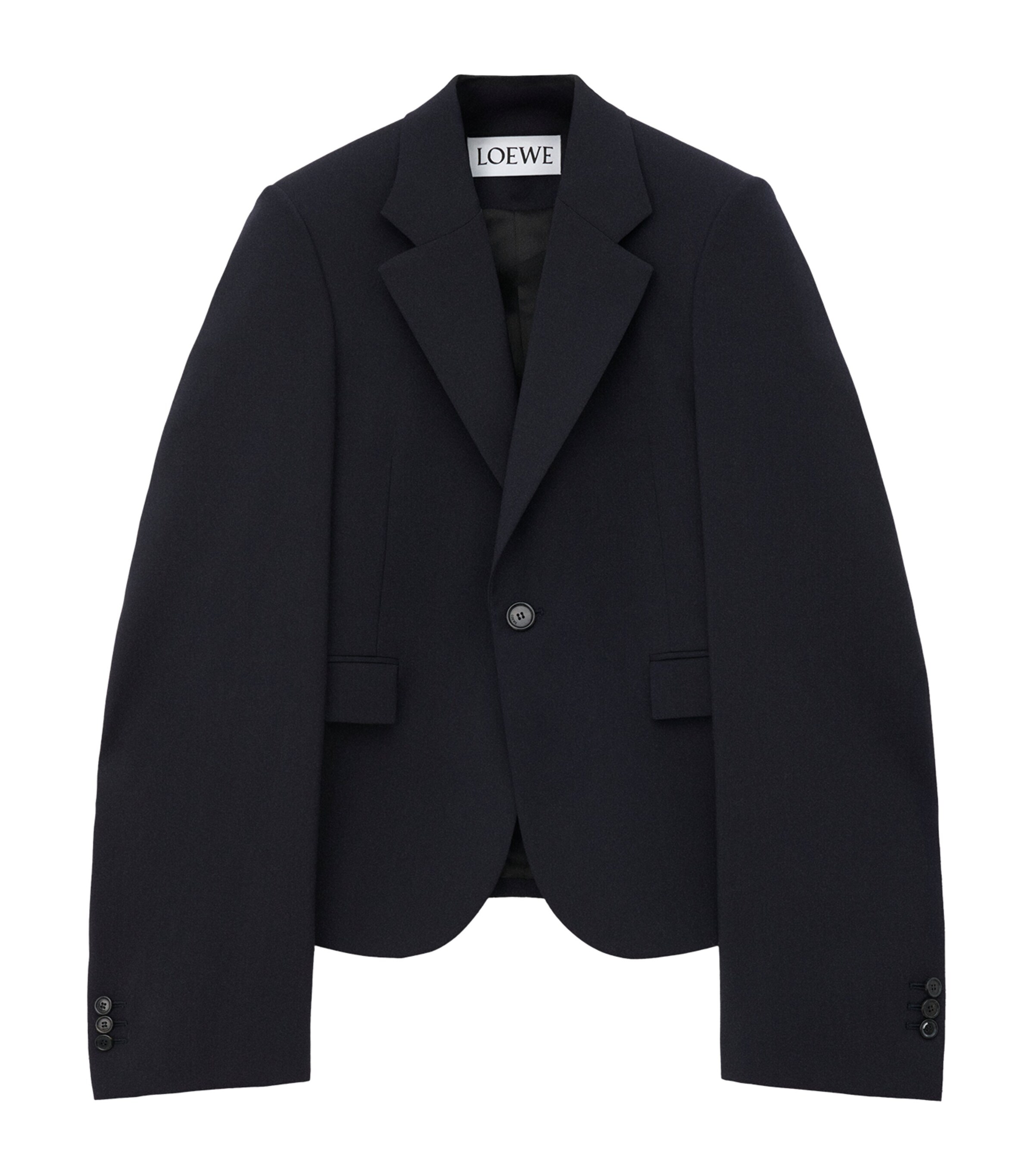 ジャケット・アウター LOEWE Slit-elbow wool-blend twill blazer LOEWE Wool-Blend Single-Breasted Jacket | Harrods US