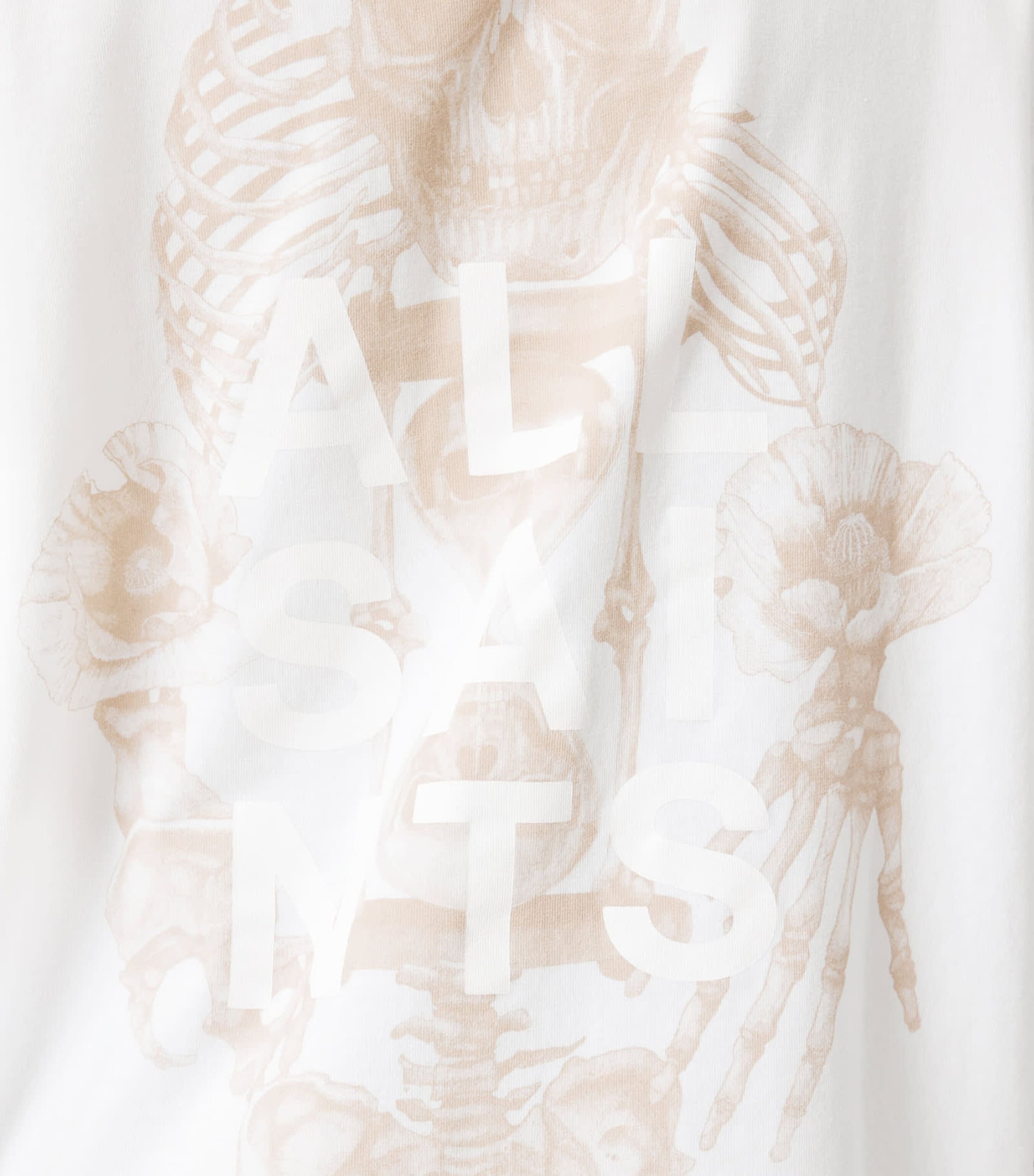 AllSaints Womens Organic Cotton Tempus Amelie T-Shirt Optic White Image 5