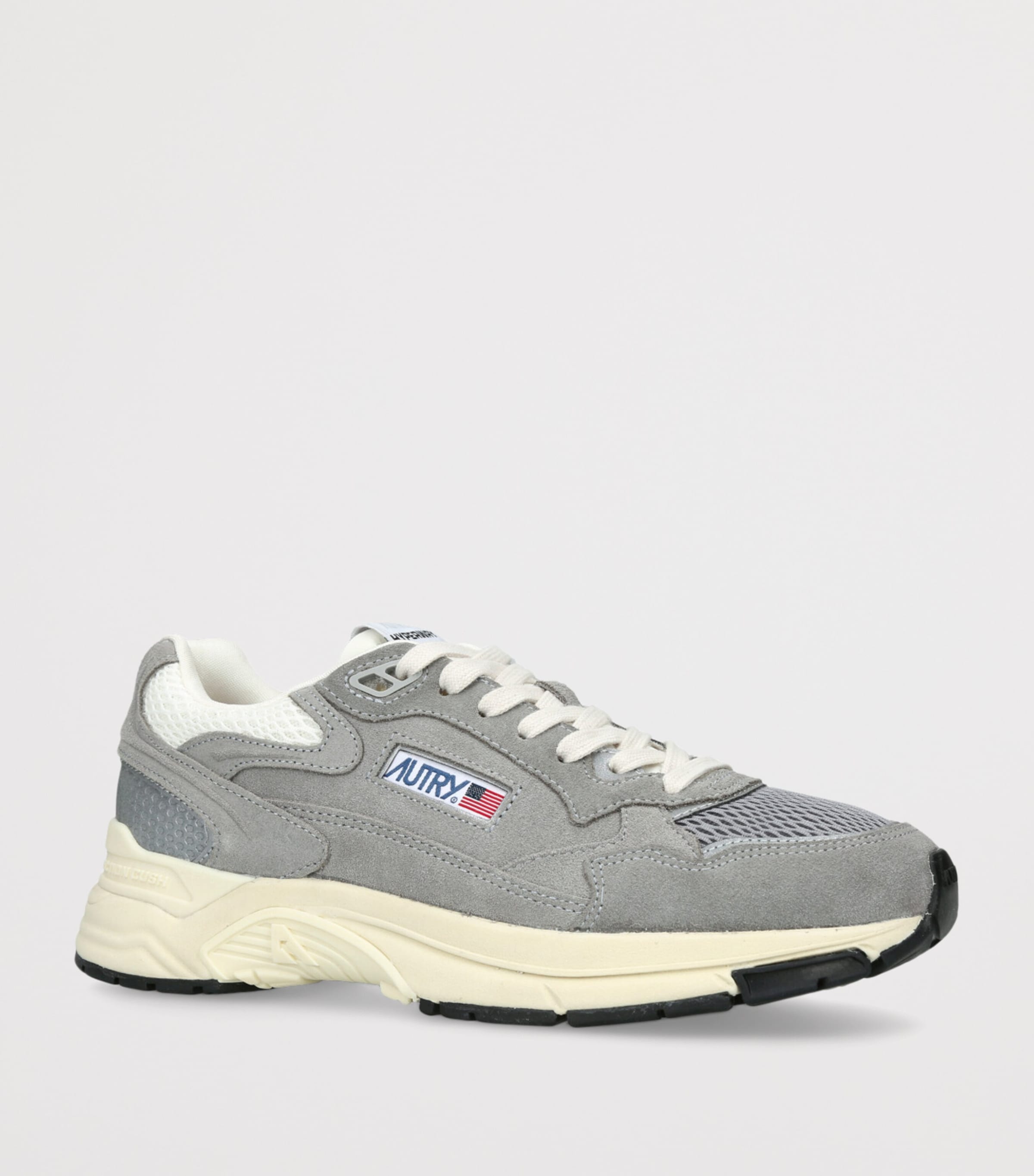 Autry Suede Hyperway Runner Sneakers Grey Image 3