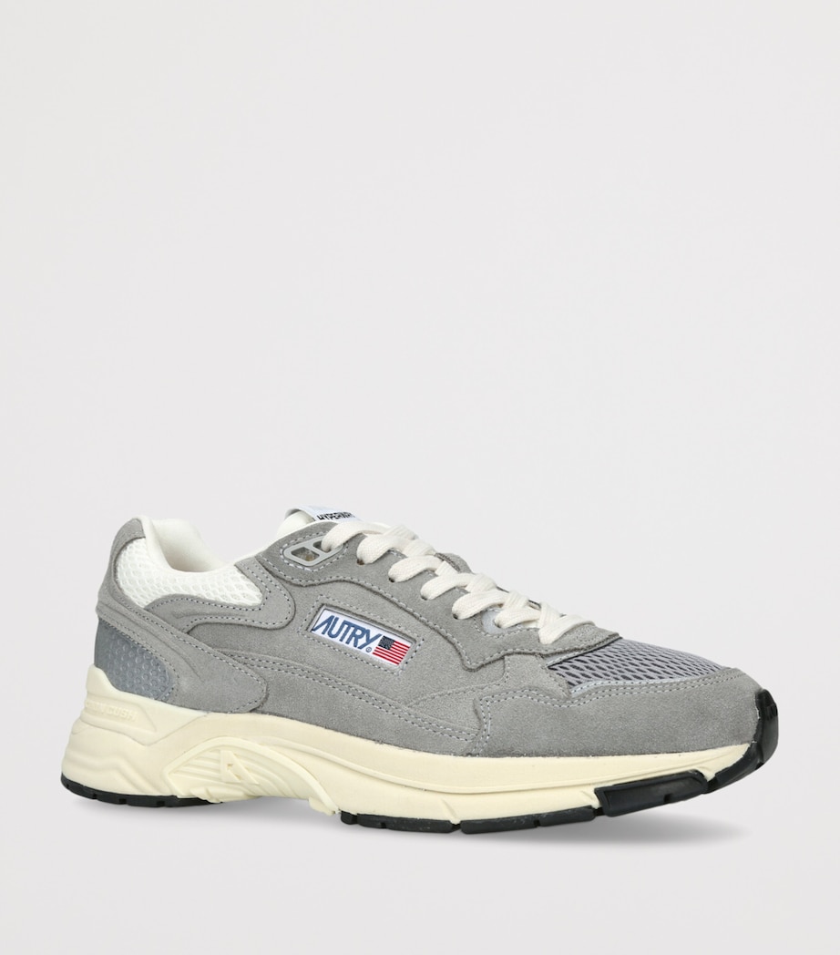 Autry Suede Hyperway Runner Sneakers Grey Image 3