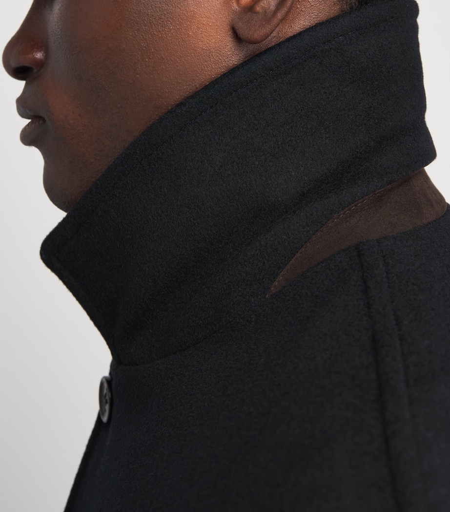 Moorer Mens Hybrid Coat Navy Image 6