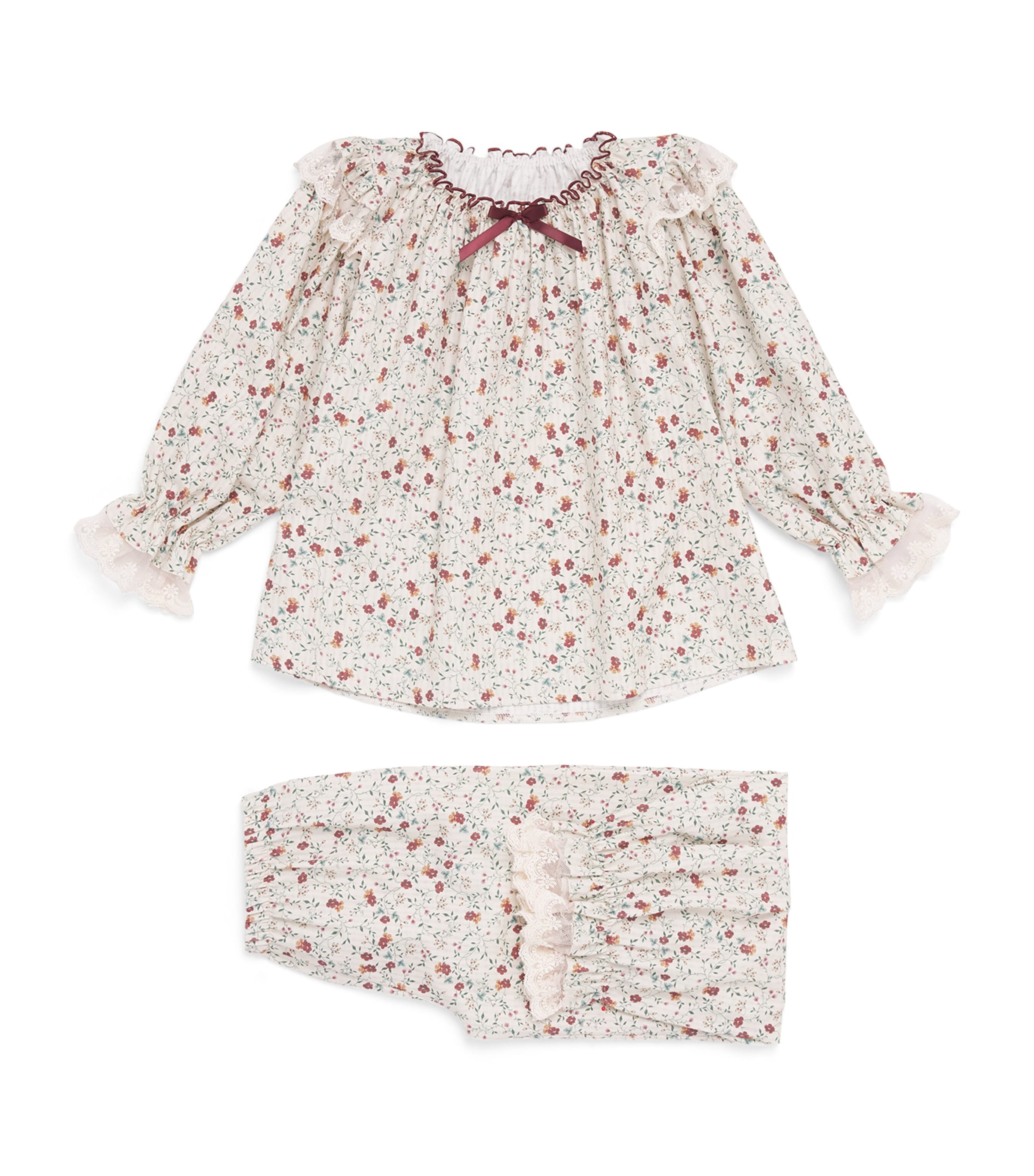 Amiki Floral Daniela Pyjama Set (2-14 Years) Vintage Flowers Image 1