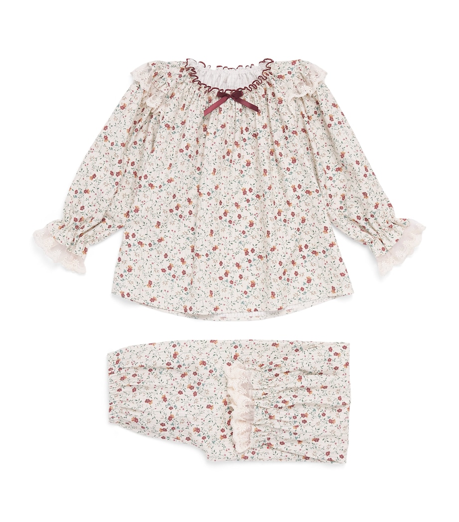 Amiki Floral Daniela Pyjama Set (2-14 Years) Vintage Flowers Image 1