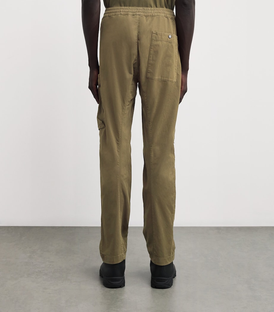 Stretch-Cotton Cargo Trousers 683 IVY GREEN Image 4