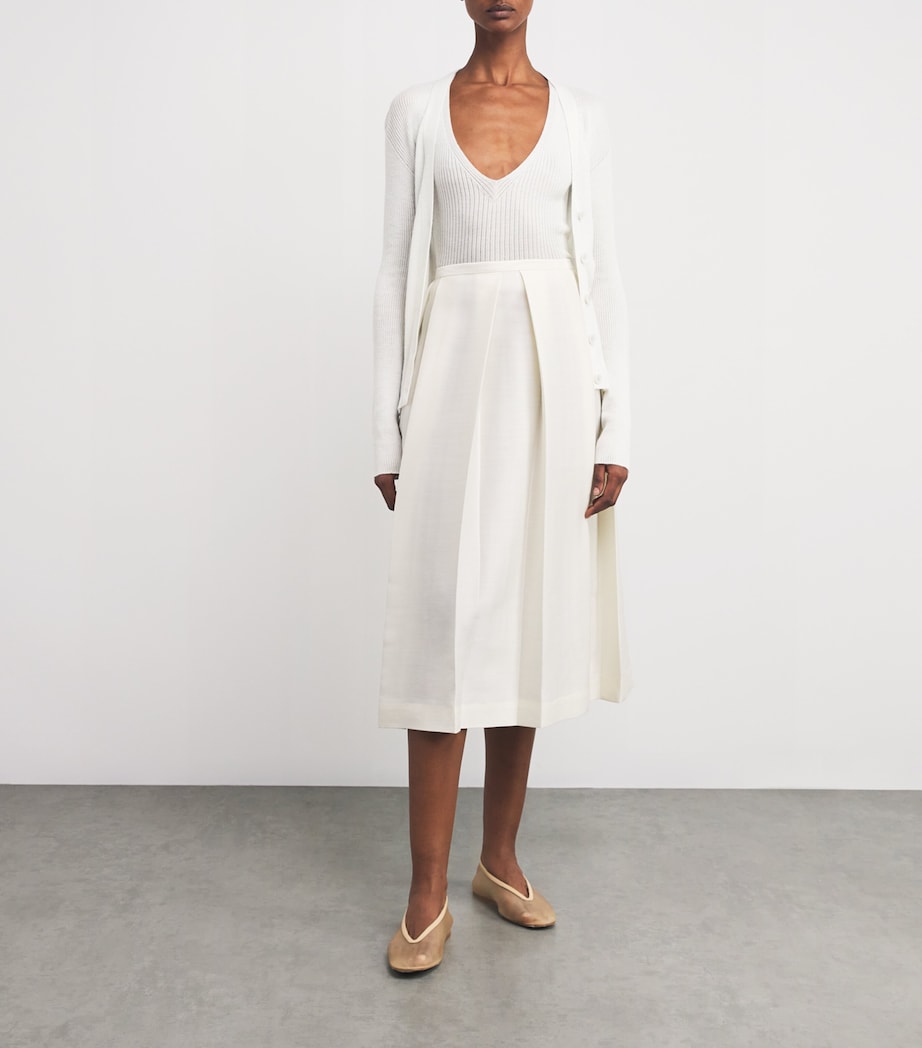 Superfine Cashmere Vest HA0327 ZINC WHITE Image 2