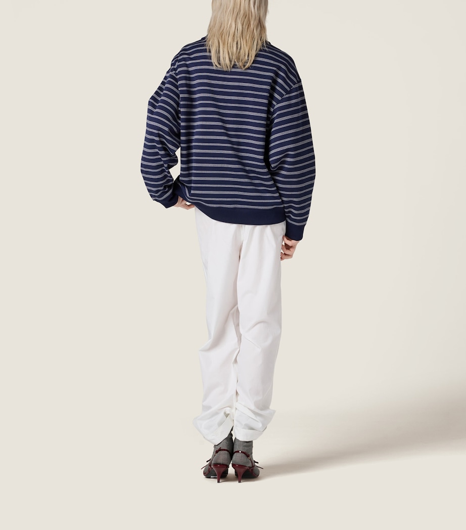 Stripe Polo Shirt F022X Image 3