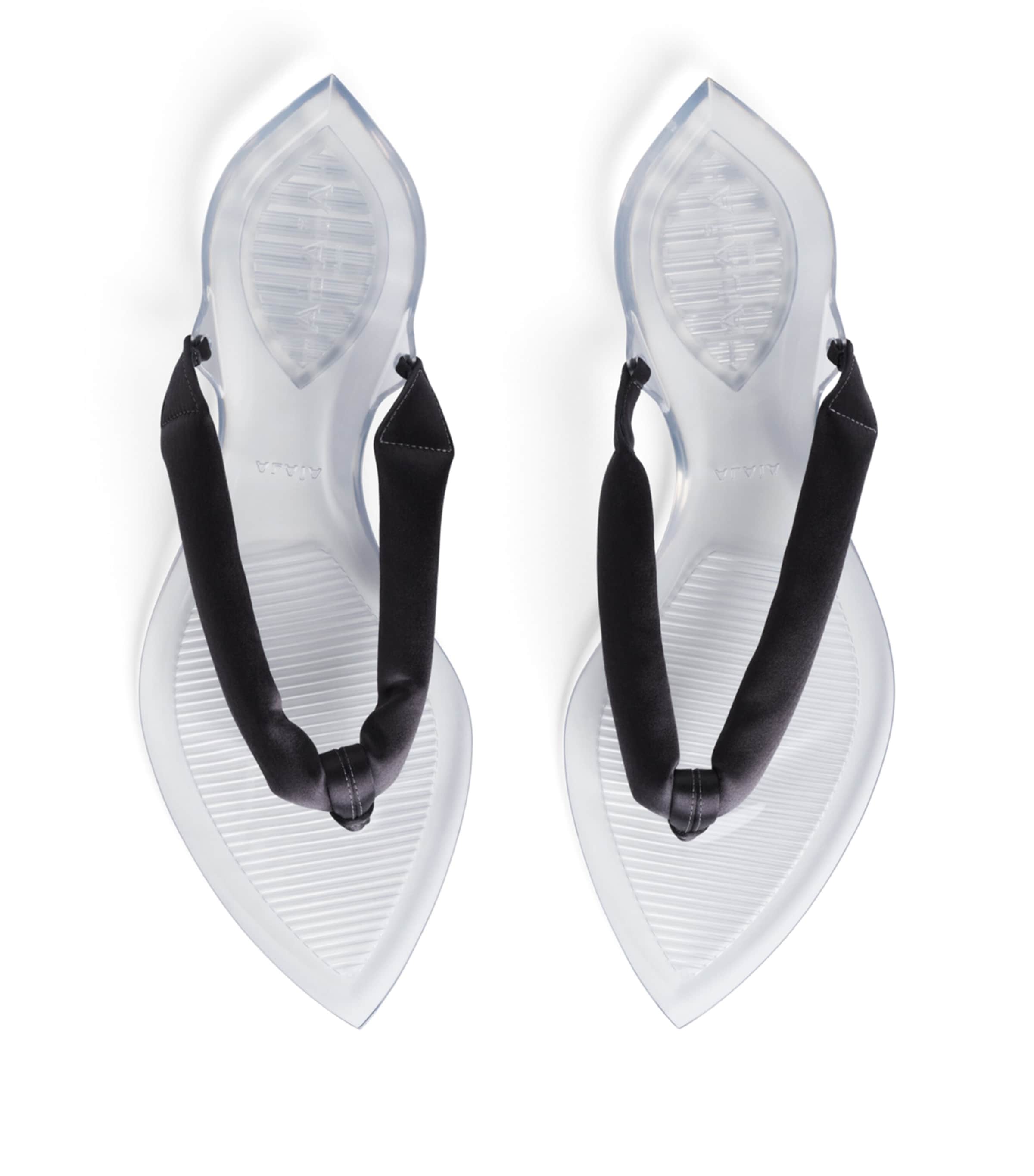 Alaïa Invisible Thong Flip Flops Anthracite/dark Grey Image 2