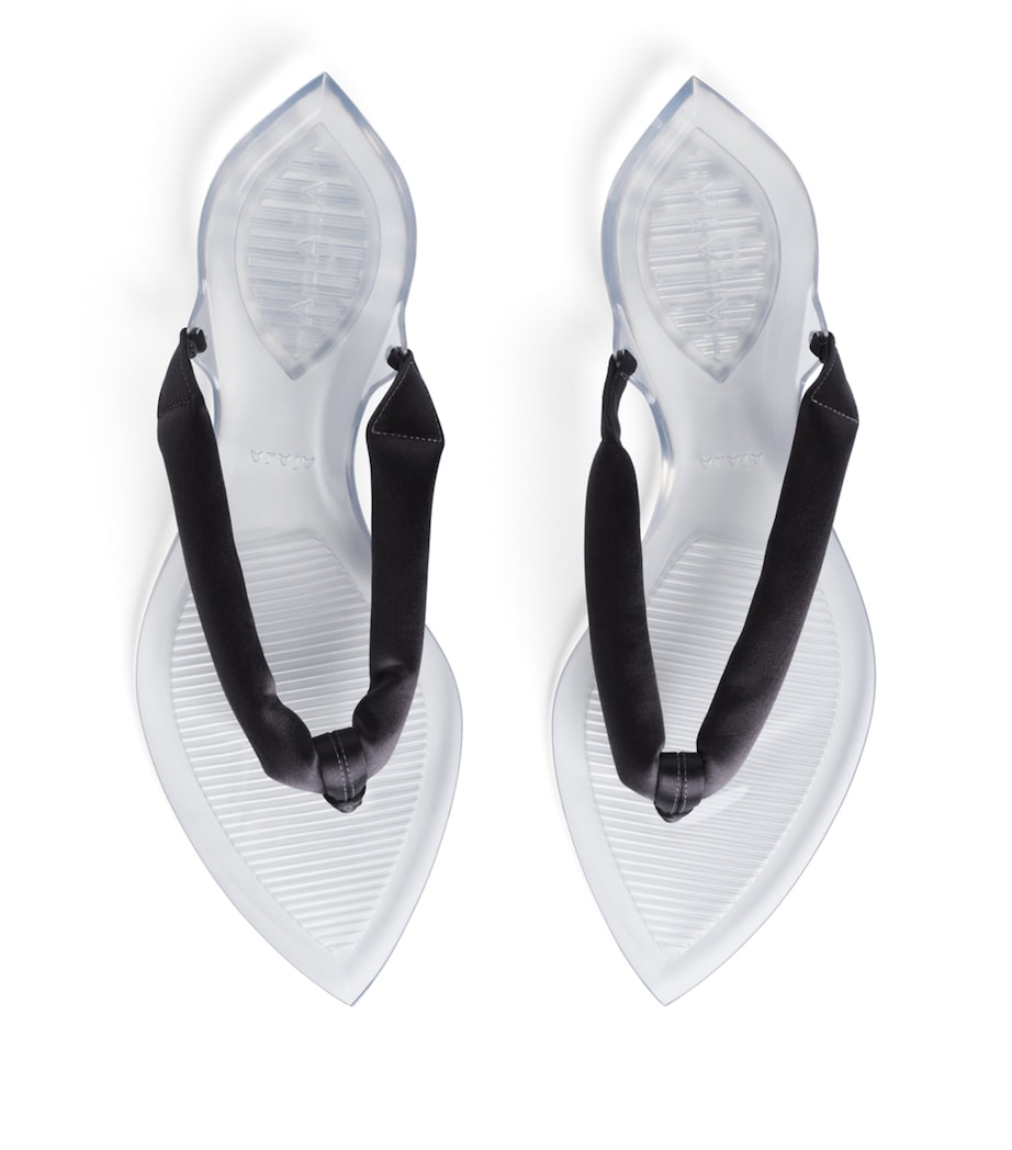 Alaïa Invisible Thong Flip Flops Anthracite/dark Grey Image 2