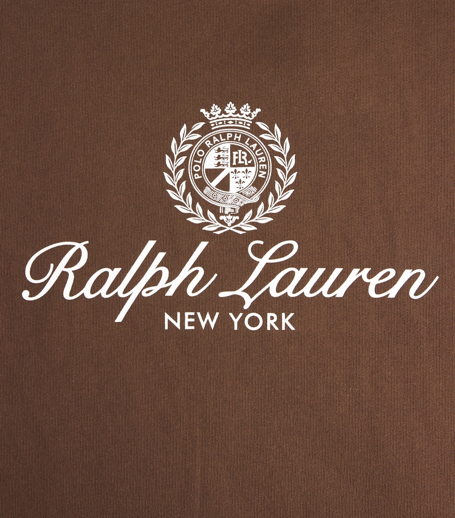 Cotton-Blend Logo Sweatshirt BRANCH BROWN Image 5