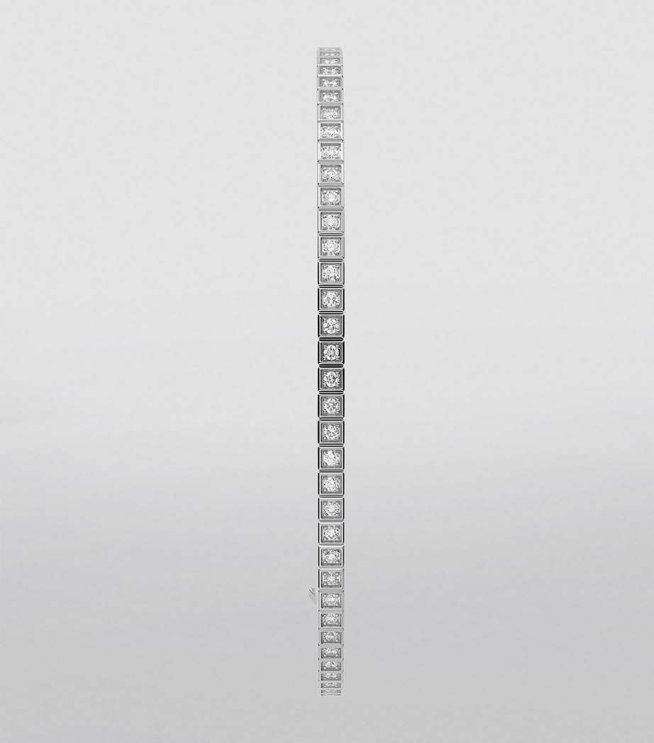 White Gold and Diamond Ice Cube Bangle 18K WHITE GOLD Image 5