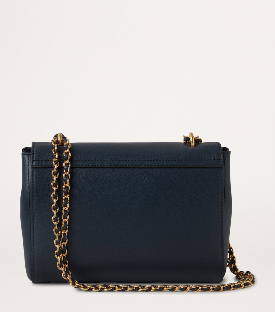 Grained Leather Lily Shoulder Bag NIGHT SKY Image 3