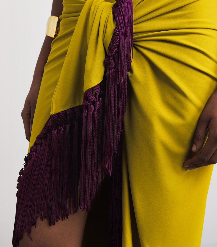 Lido Swimsuit and Pareo Set CHARTREUSE-PLUM Image 5