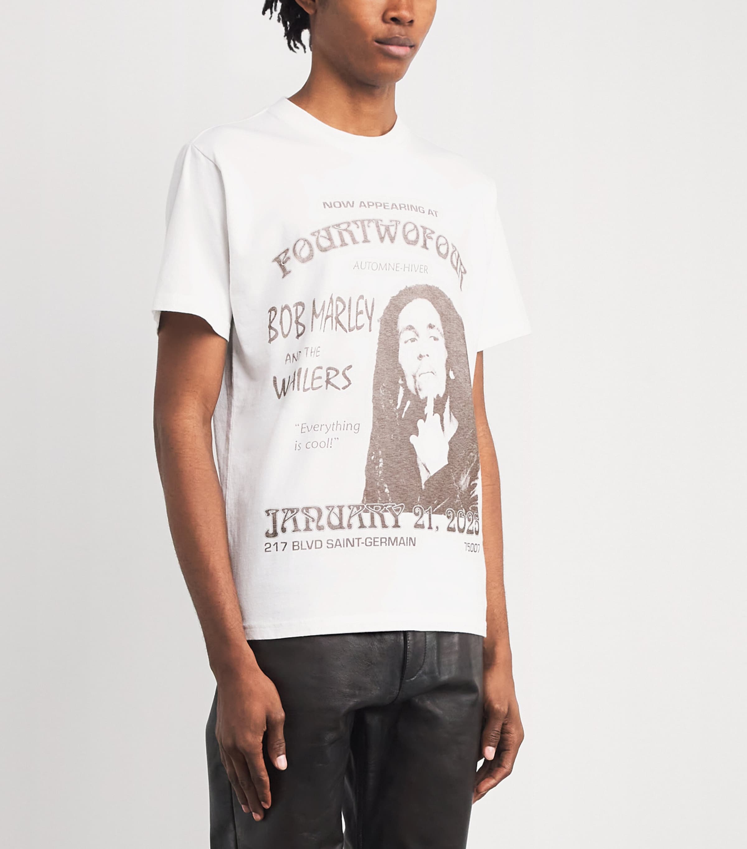 424 White Cotton Bob Marley T-Shirt | Harrods US
