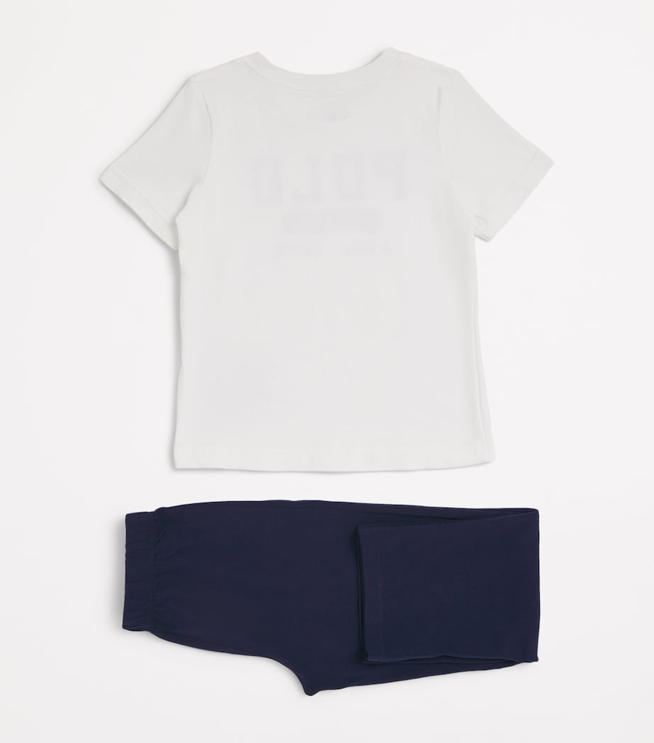 Cotton Logo Pyjama Set (8-10 Years) BFT FRENCH NAVY Image 2