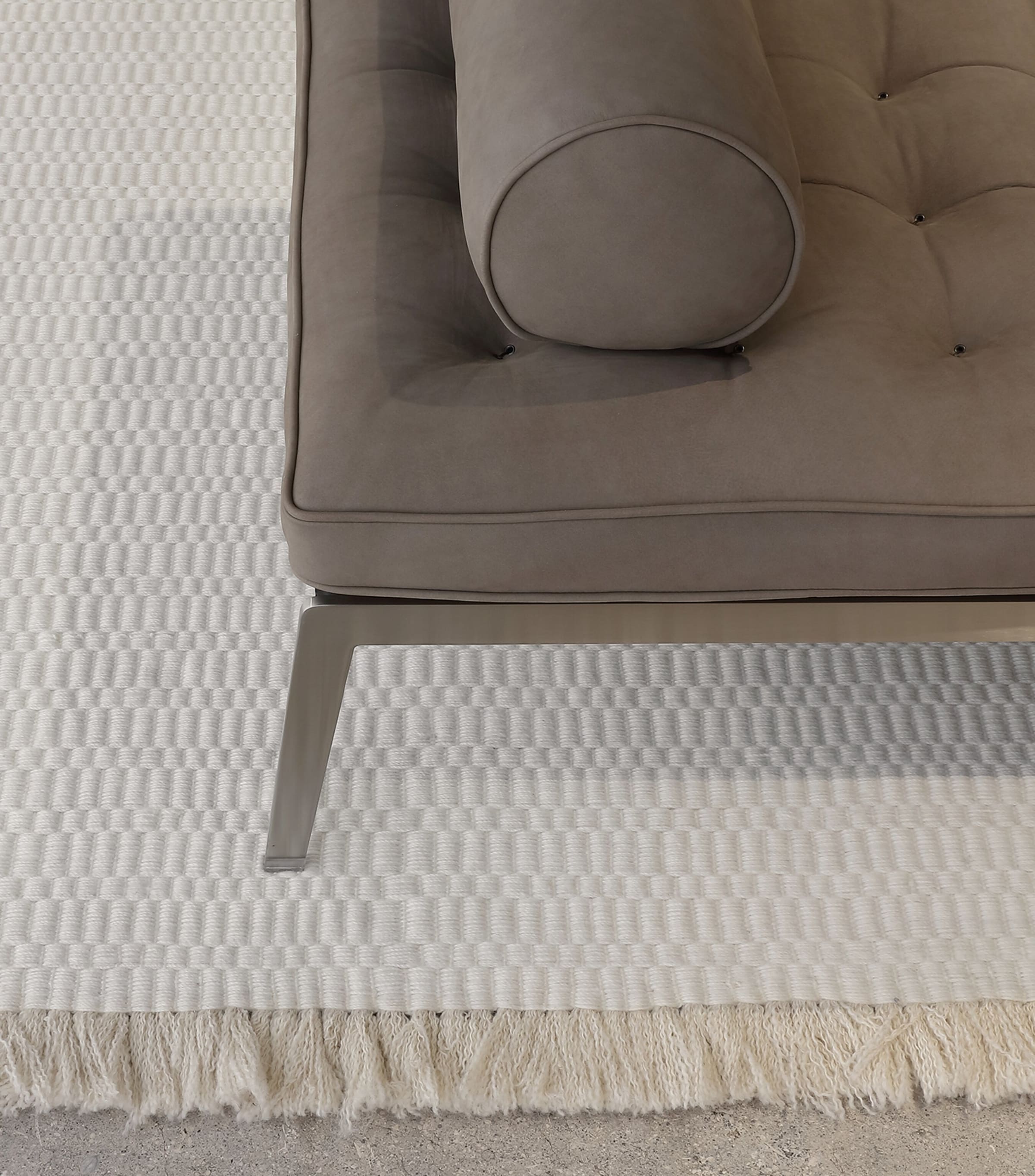 Wool-Cotton Mori Rug (300cm x 400cm) BEIGE Image 4