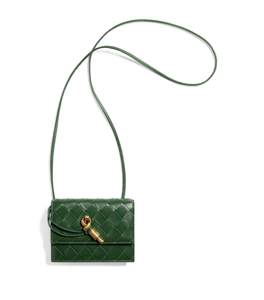 Bottega Veneta Leather Andiamo Badge Holder Image 1
