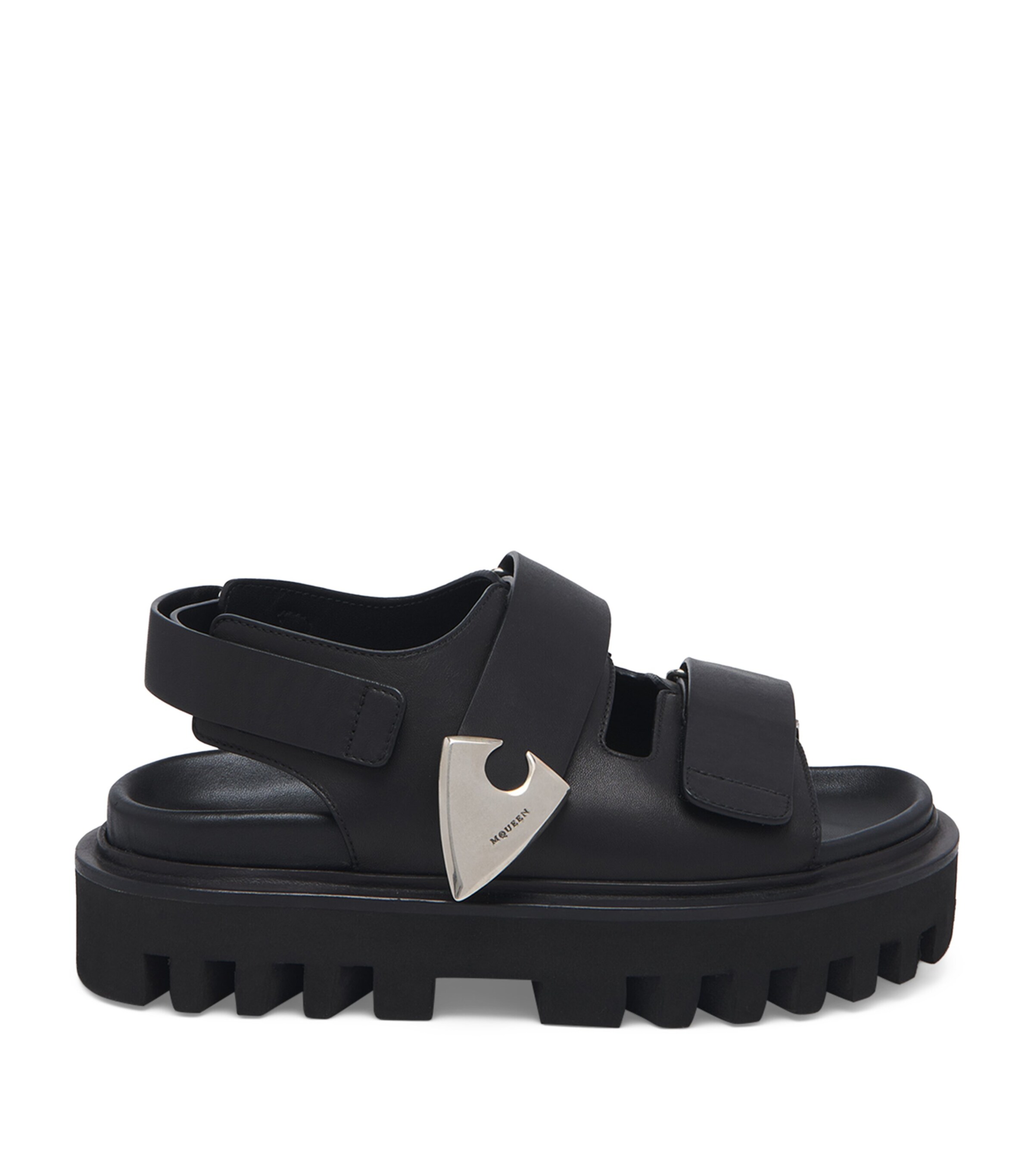 McQueen Leather Parachute Sandals | Holiday Shop | Mens | Sandals | Men Shoes | Sliders | Designers | McQueen | 5178