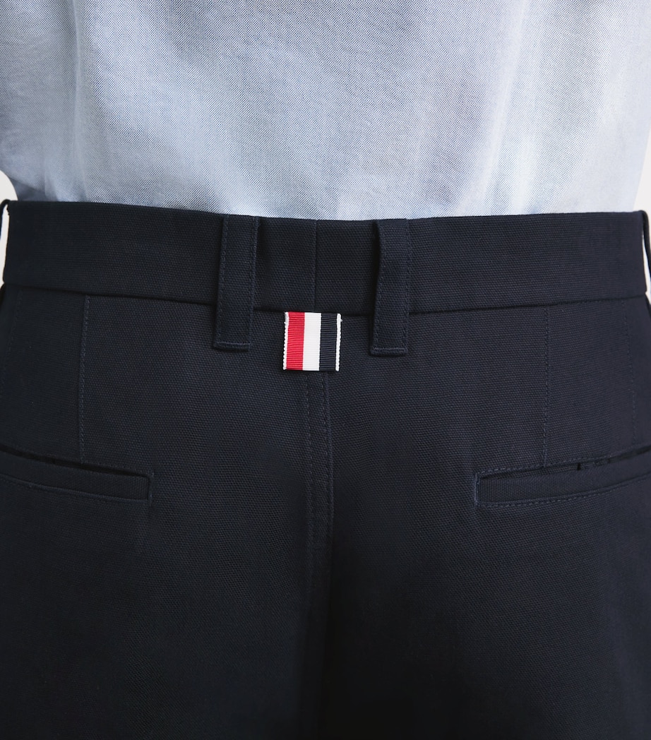 Cotton Cargo Trousers NAVY Image 6
