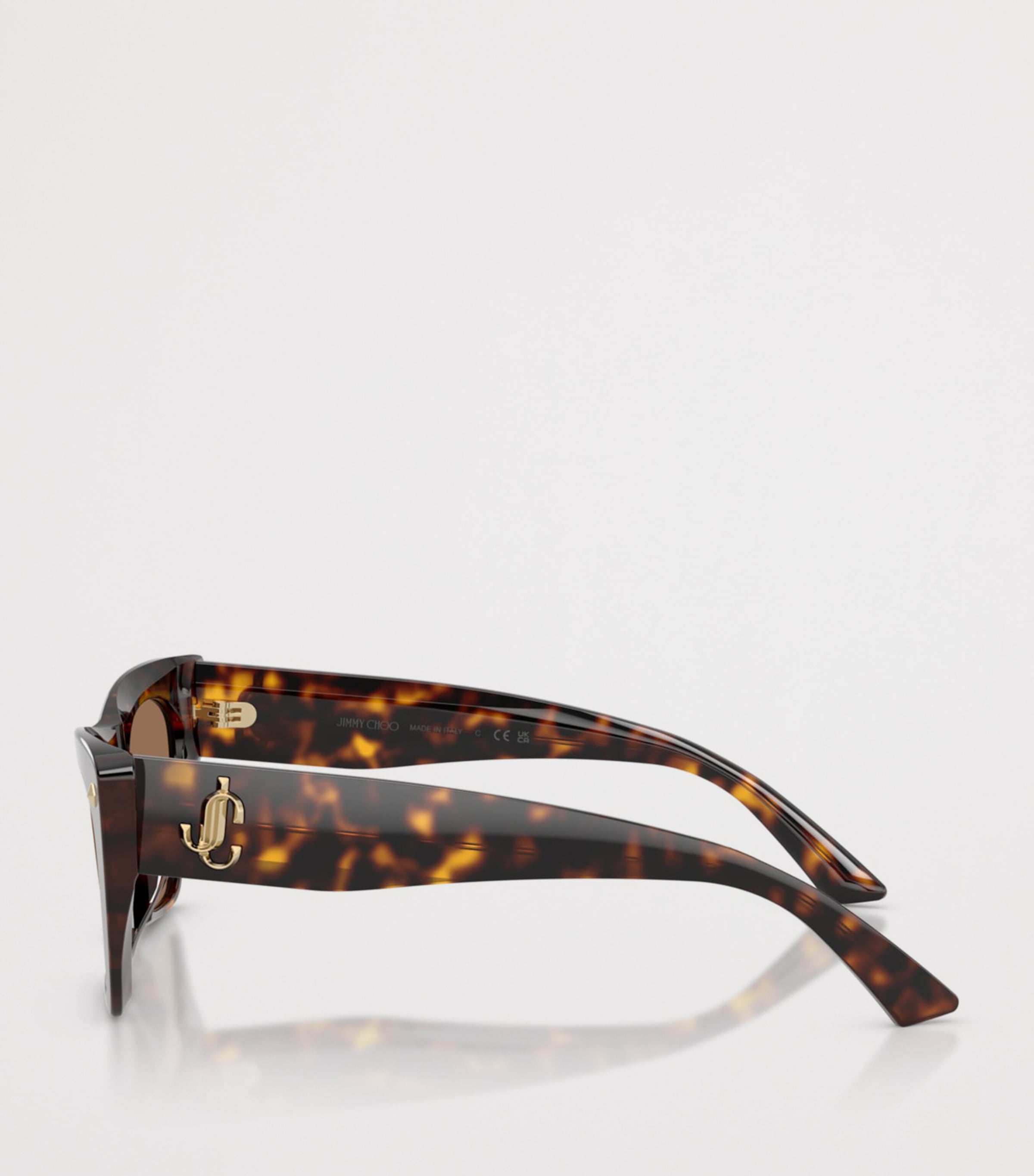 Jimmy Choo Square Cat Eye Sunglasses Brown Image 3