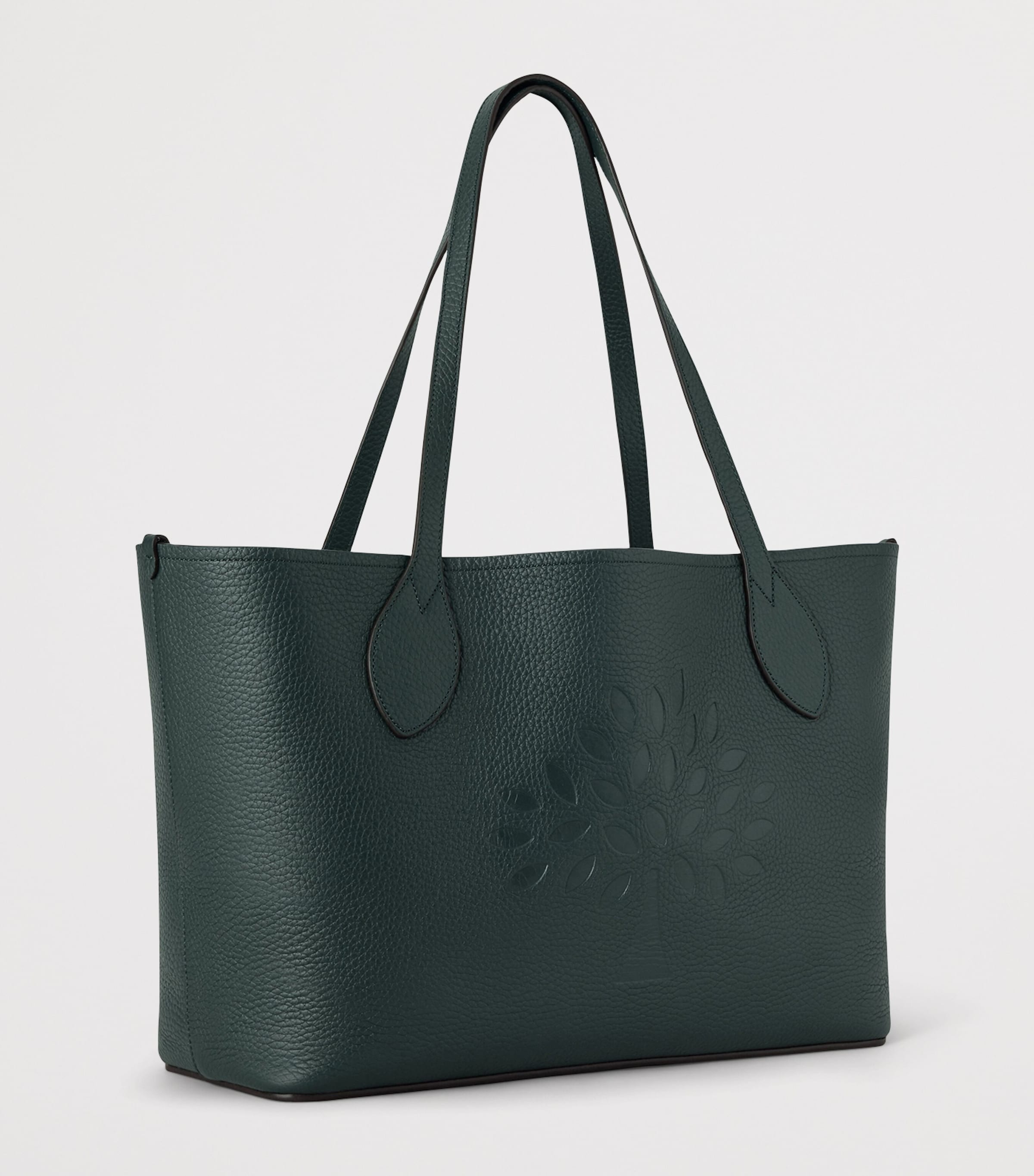 Mulberry Leather Tree Tote Bag Mulberry Green Image 3