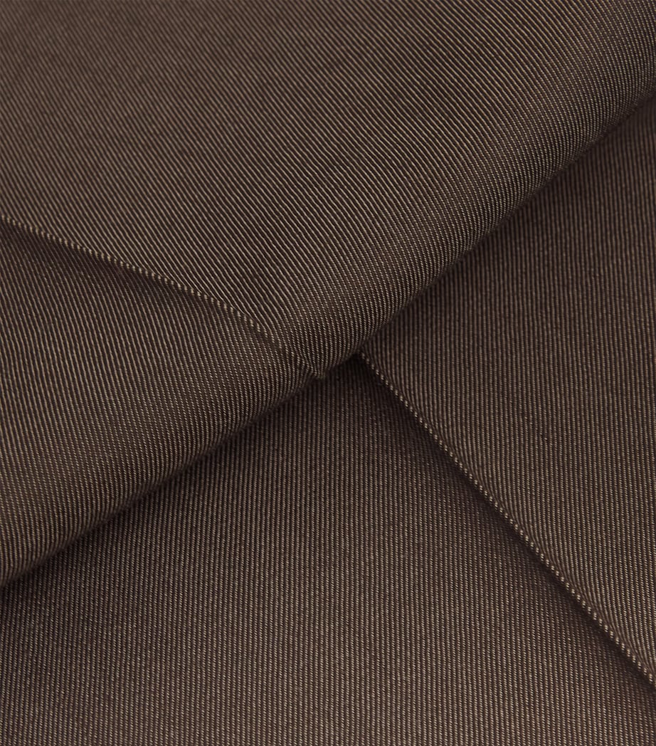 Max Mara Womens Wool Gabardine Drawstring Trousers Tobacco Image 5