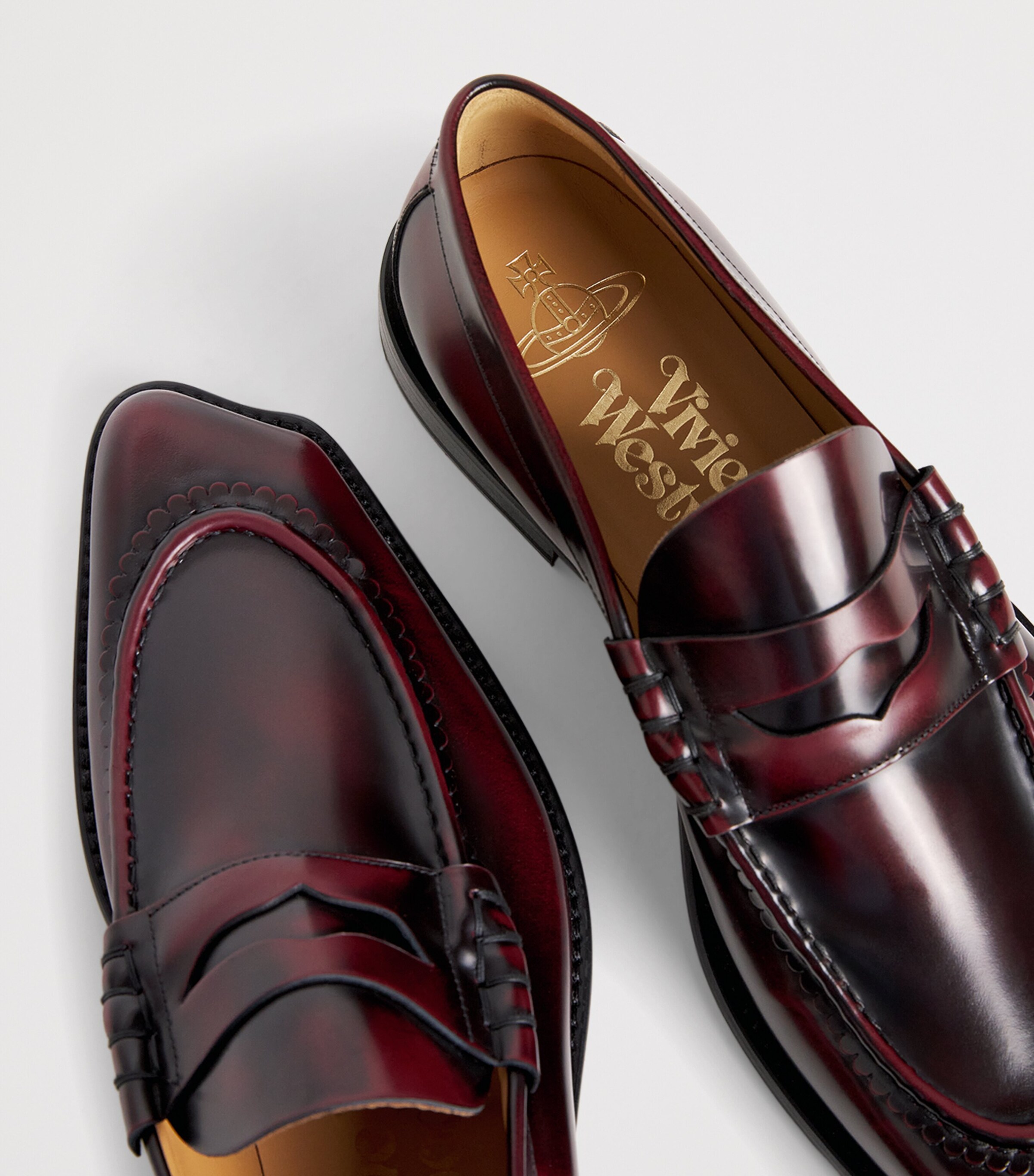 Patent Leather Coin Loafers I411 OXBLOOD Image 7