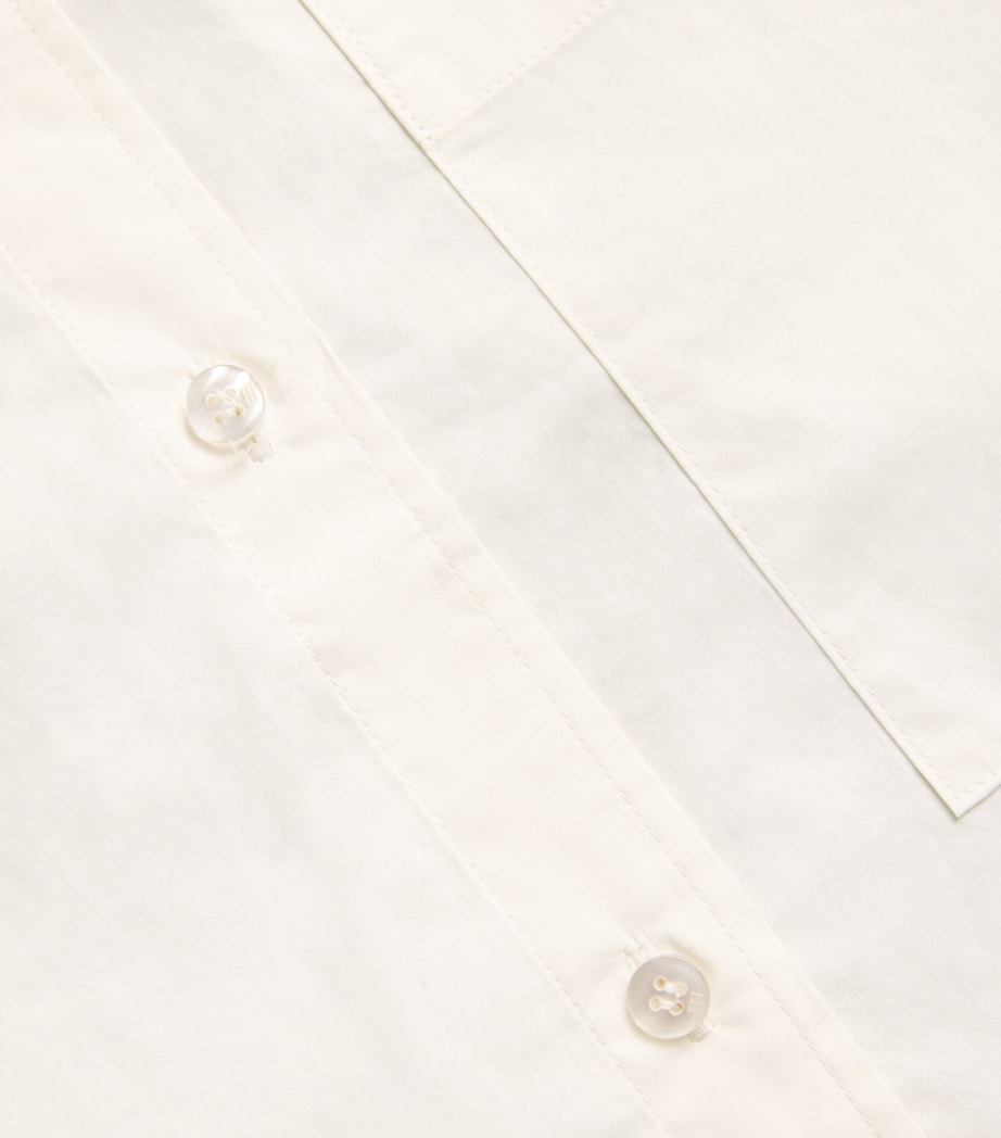 Organic Cotton Derris Shirt 08B WHISPER WHITE Image 5