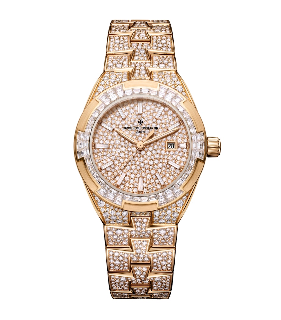 Vacheron Constantin Rose Gold and Diamond Overseas High Jewellery Watch 35mm Pink Gold Image 1