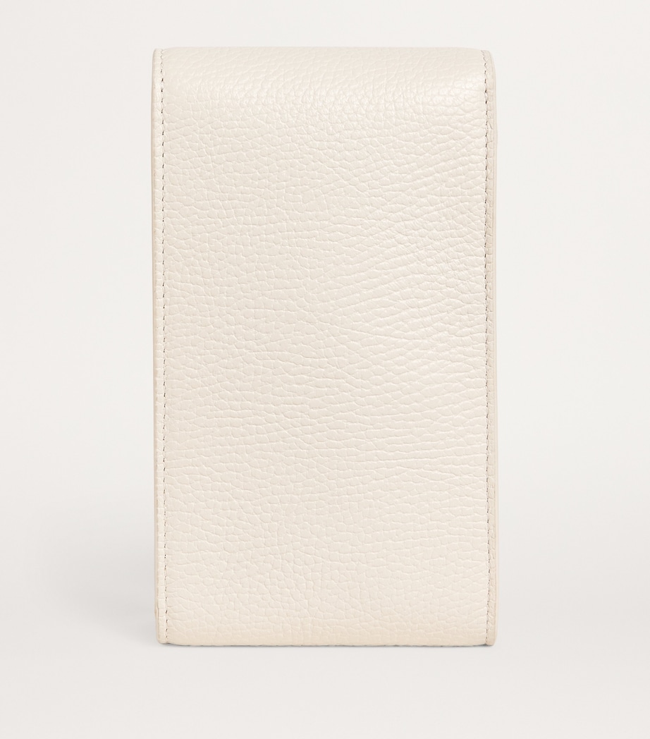 Harrods Leather Phone Pouch Birch Image 2