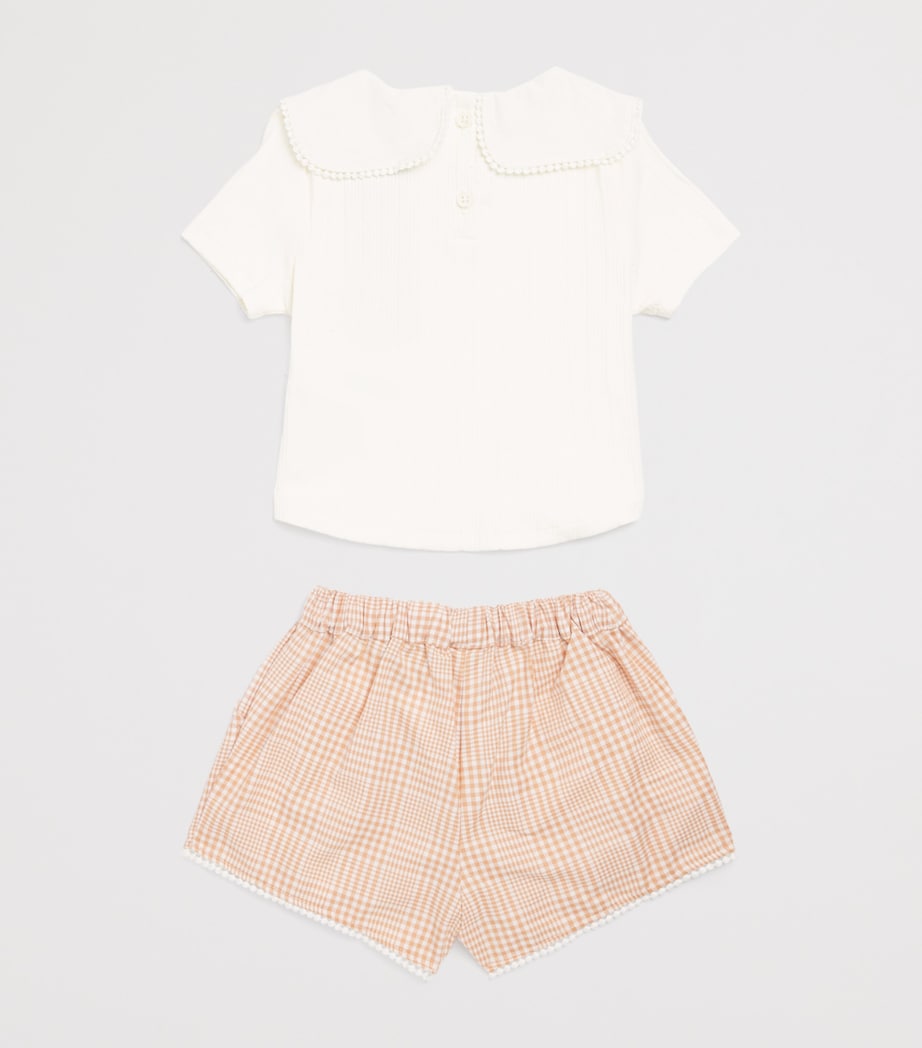Gingersnaps Cotton Jurin Top and Shorts Set (6-36 Months) Multiolor Image 2