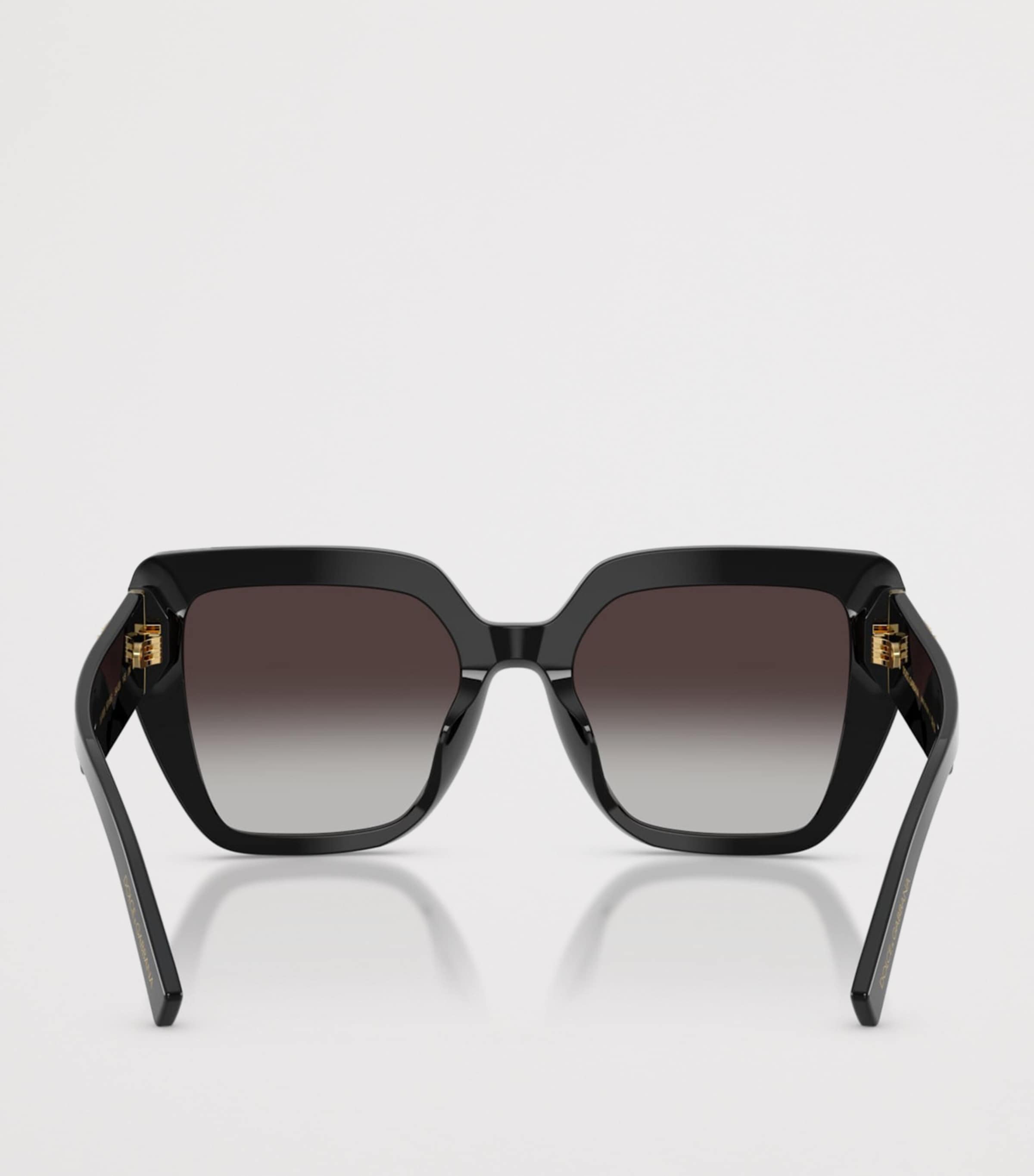 Dolce&Gabbana Square Cat-Eye Sunglasses Black Image 4