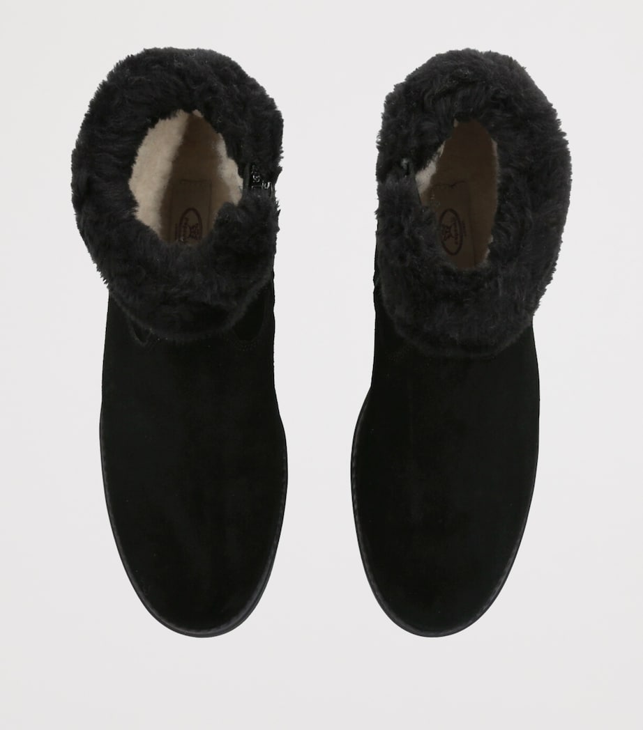 Suede Matilda Ankle Boots BLACK Image 4