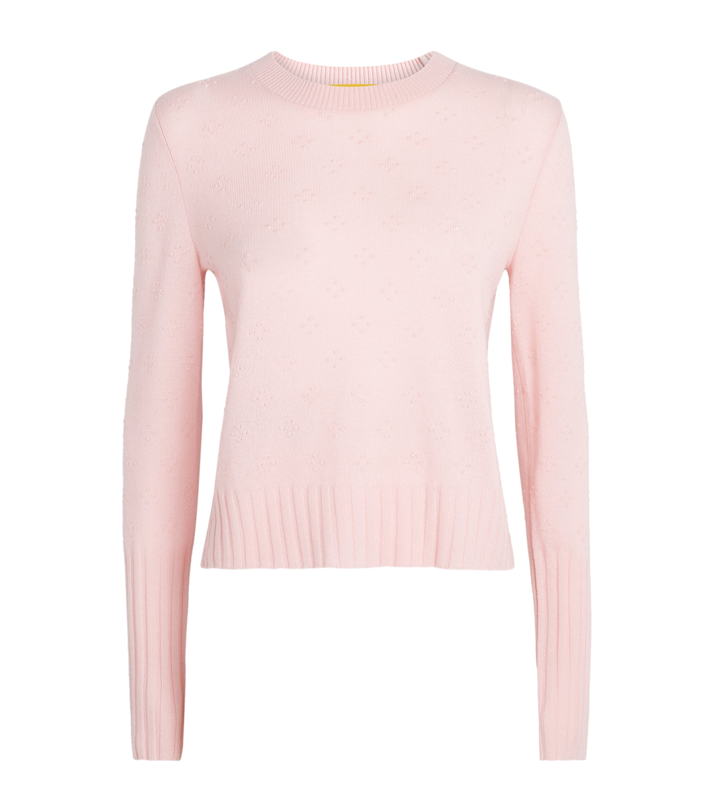 Guest In Residence Womens Cashmere Compass Shrunken Sweater Pwpnk Powder Pink Image 1