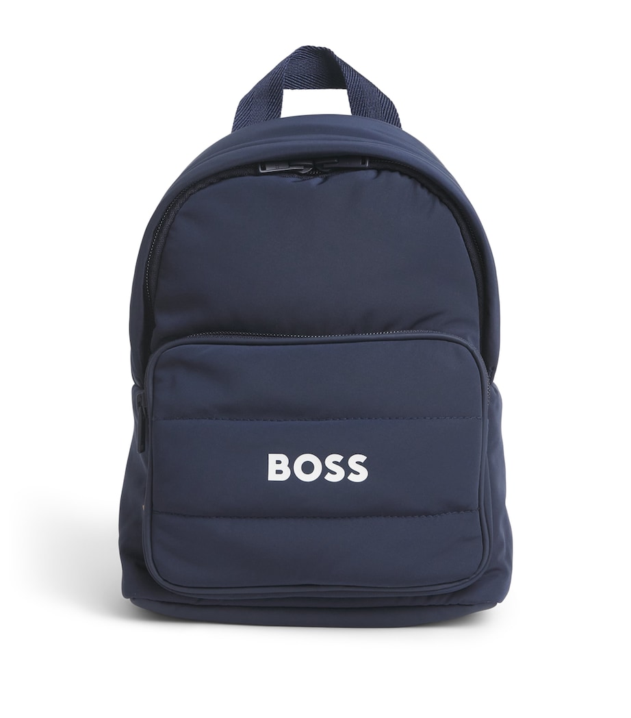 BOSS Kidswear Logo Backpack Navy Image 1