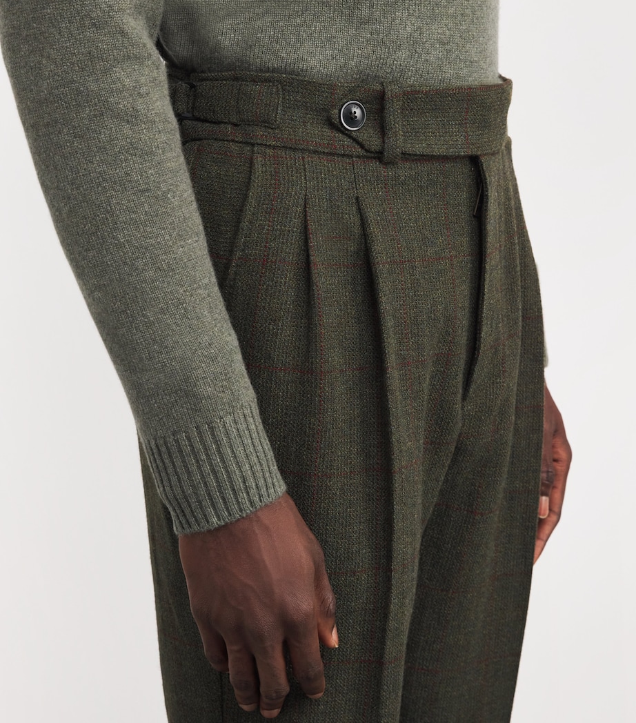 Wool-Blend Technical Tweed Sporting Trousers ALUM Image 6