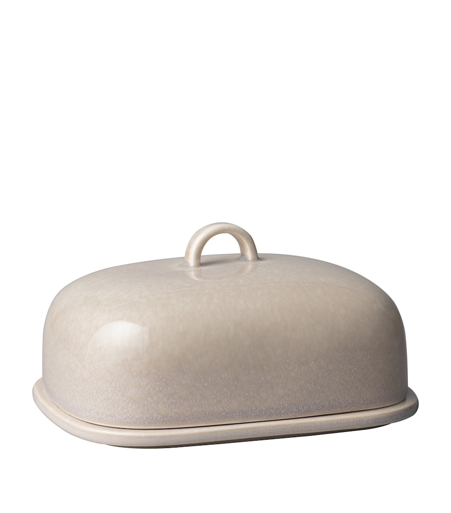 Porcelain Perlemor Butter Dish BEIGE Image 1