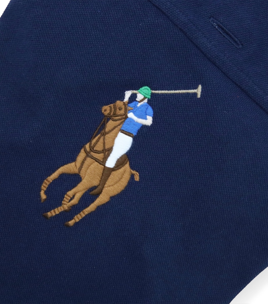 Mesh Cotton Polo Pony Dog Shirt (Extra Small) NEWPORT NAVY Image 3