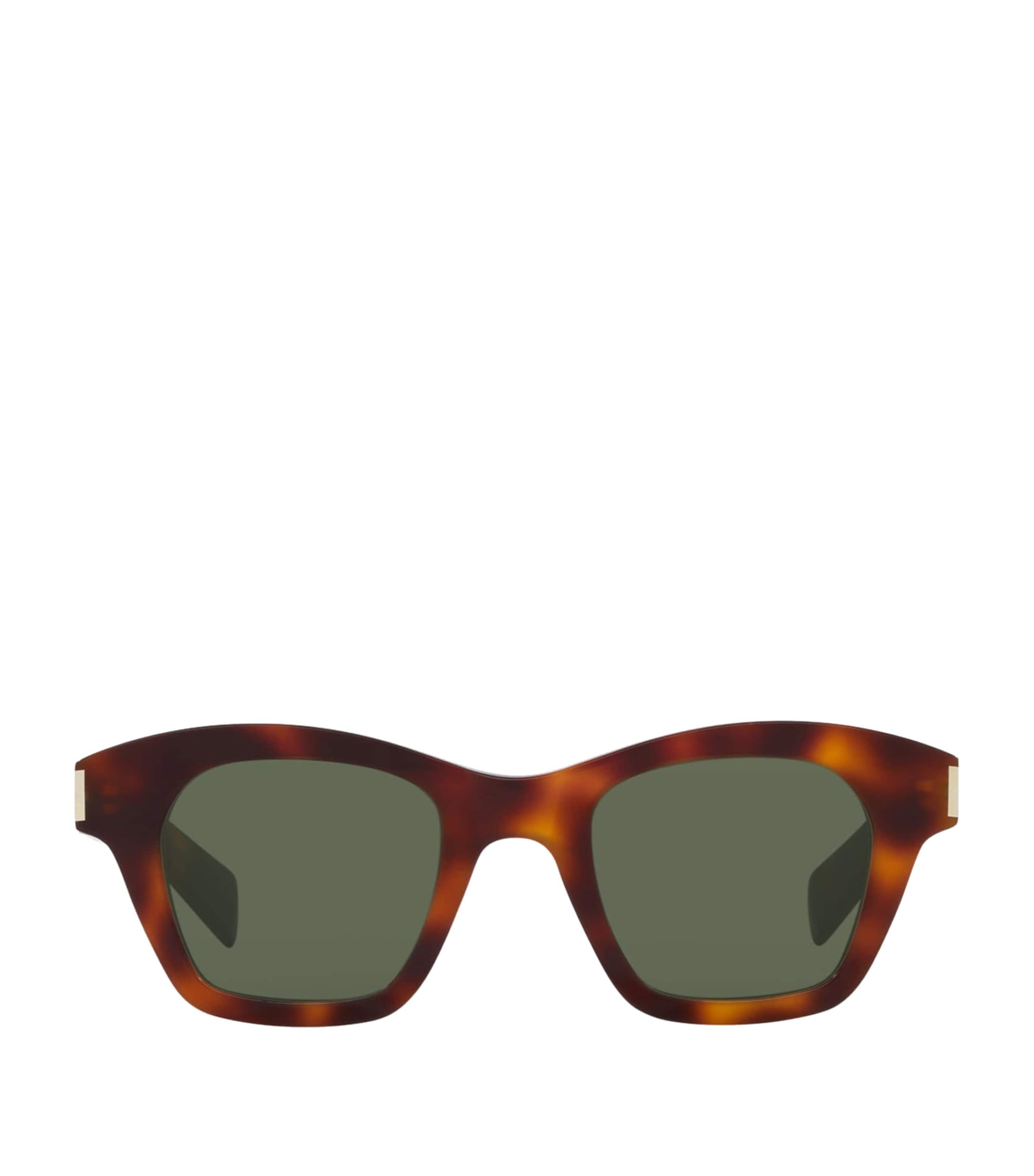 Saint Laurent Womens Brown Sl592 Square-frame Tortoiseshell Acetate Sunglasses In Brown