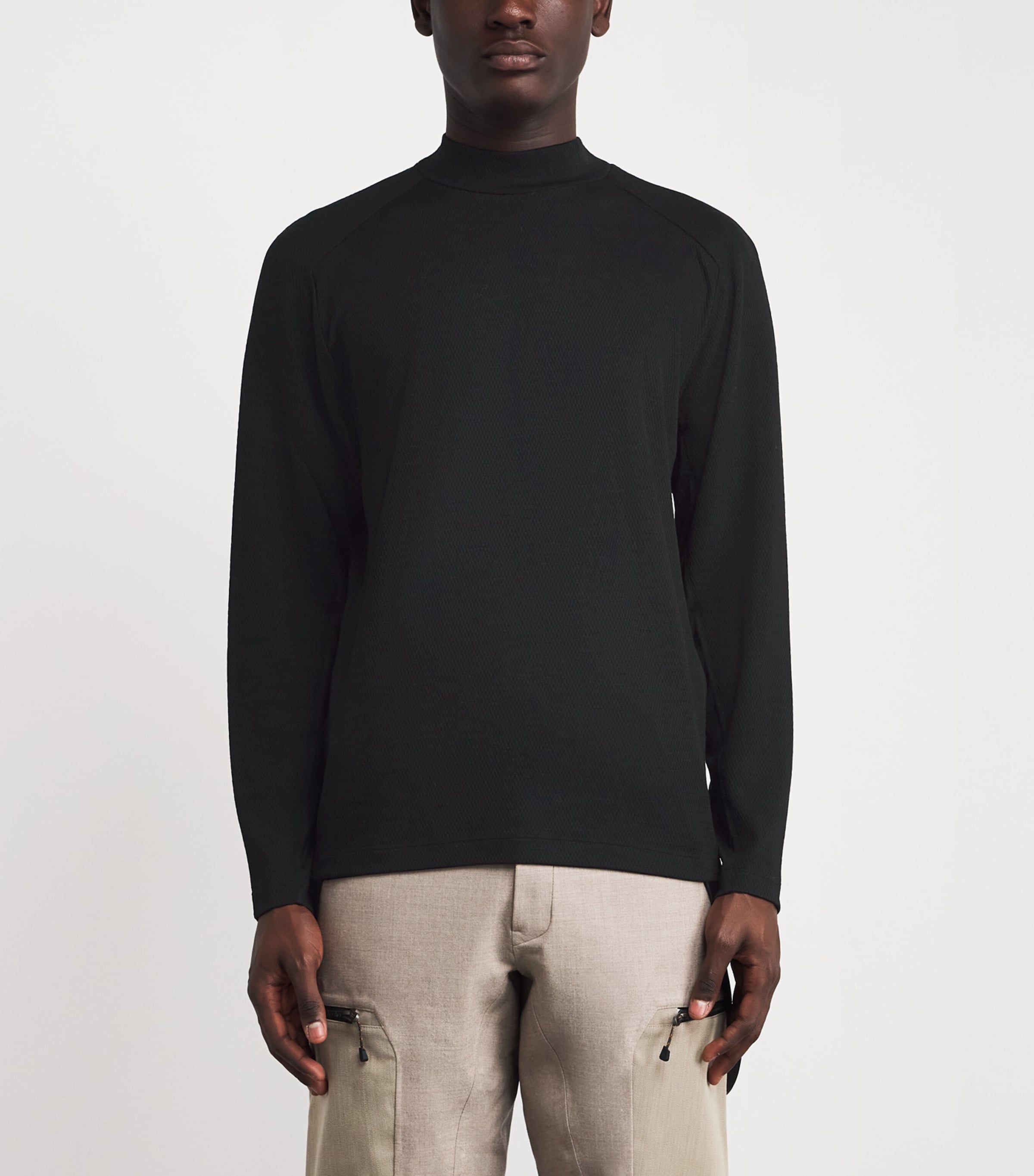 Merino Wool Turtle Net Base Layer N61 BLACK Image 3