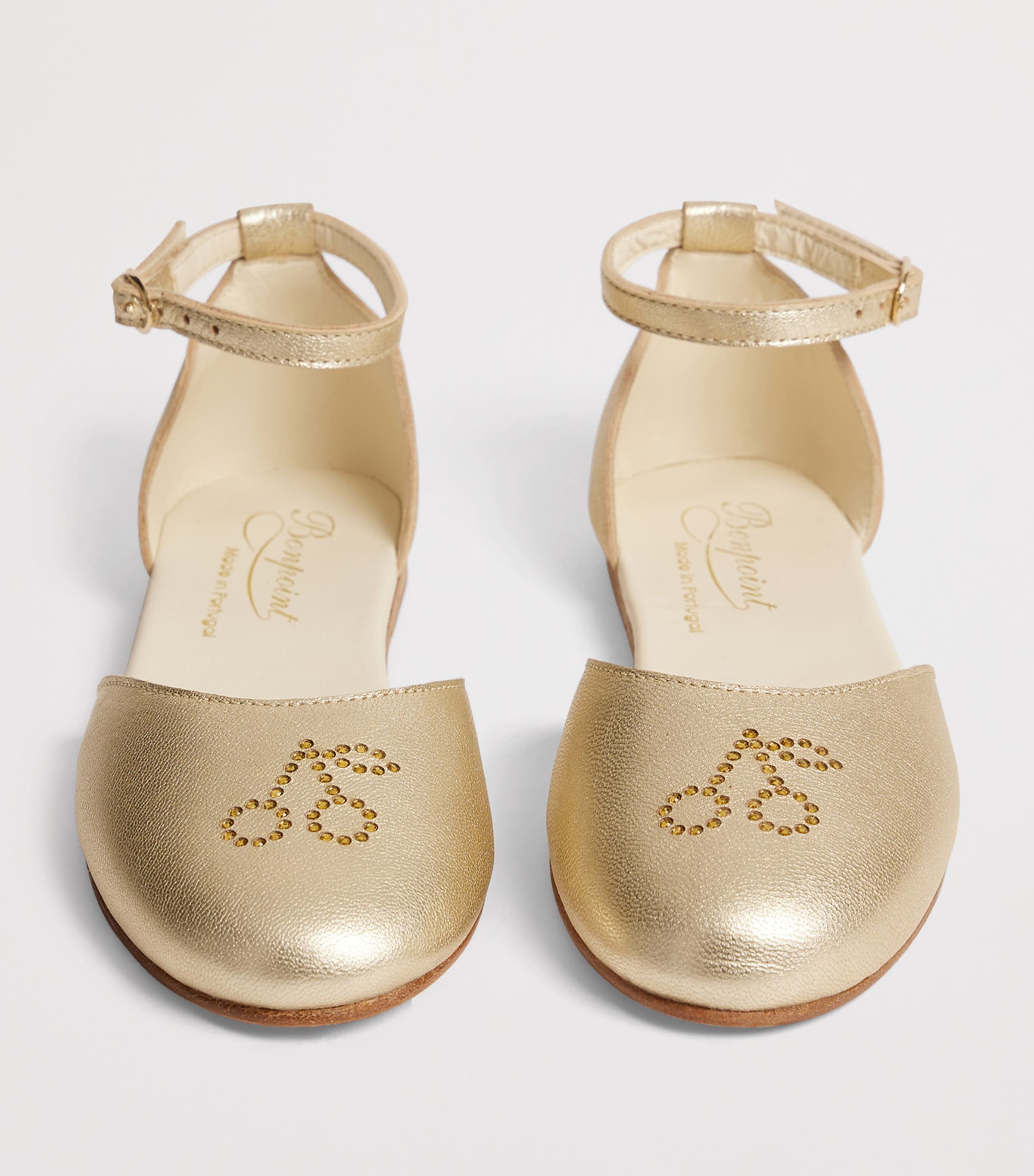 Bonpoint Leather Felyne Ballet Flats Or Image 3