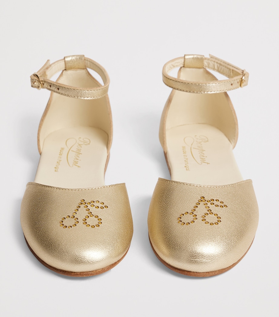 Bonpoint Leather Felyne Ballet Flats Or Image 3
