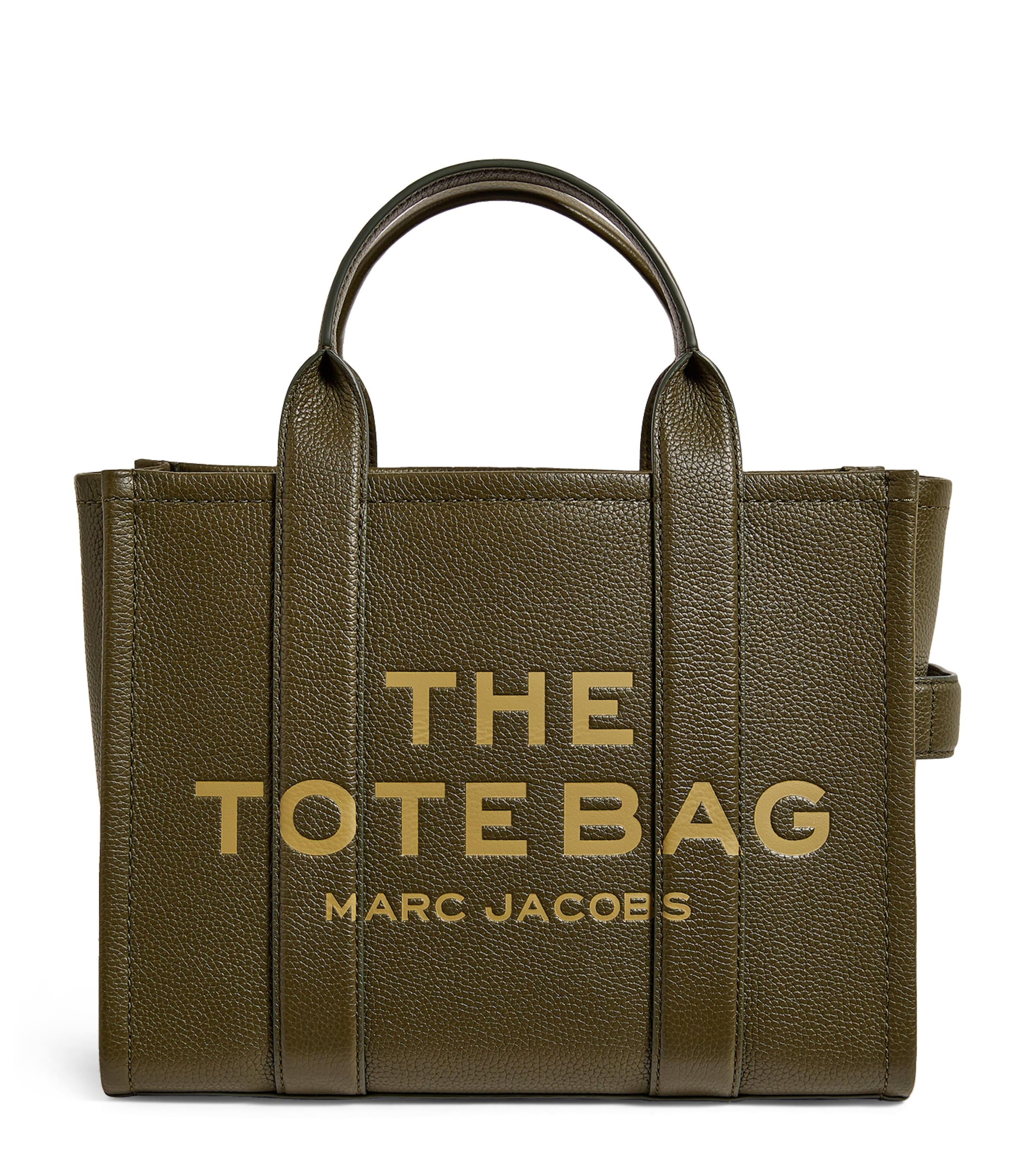 Shop Marc Jacobs The  Medium Leather The Tote Bag In Green