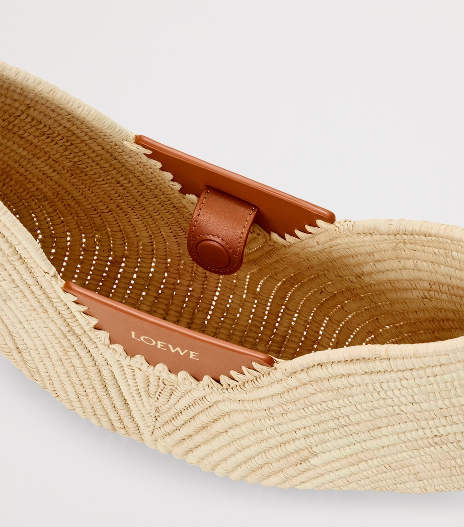 LOEWE x Paula's Ibiza Medium Raffia Swing Shoulder Bag Natural/tan Image 10