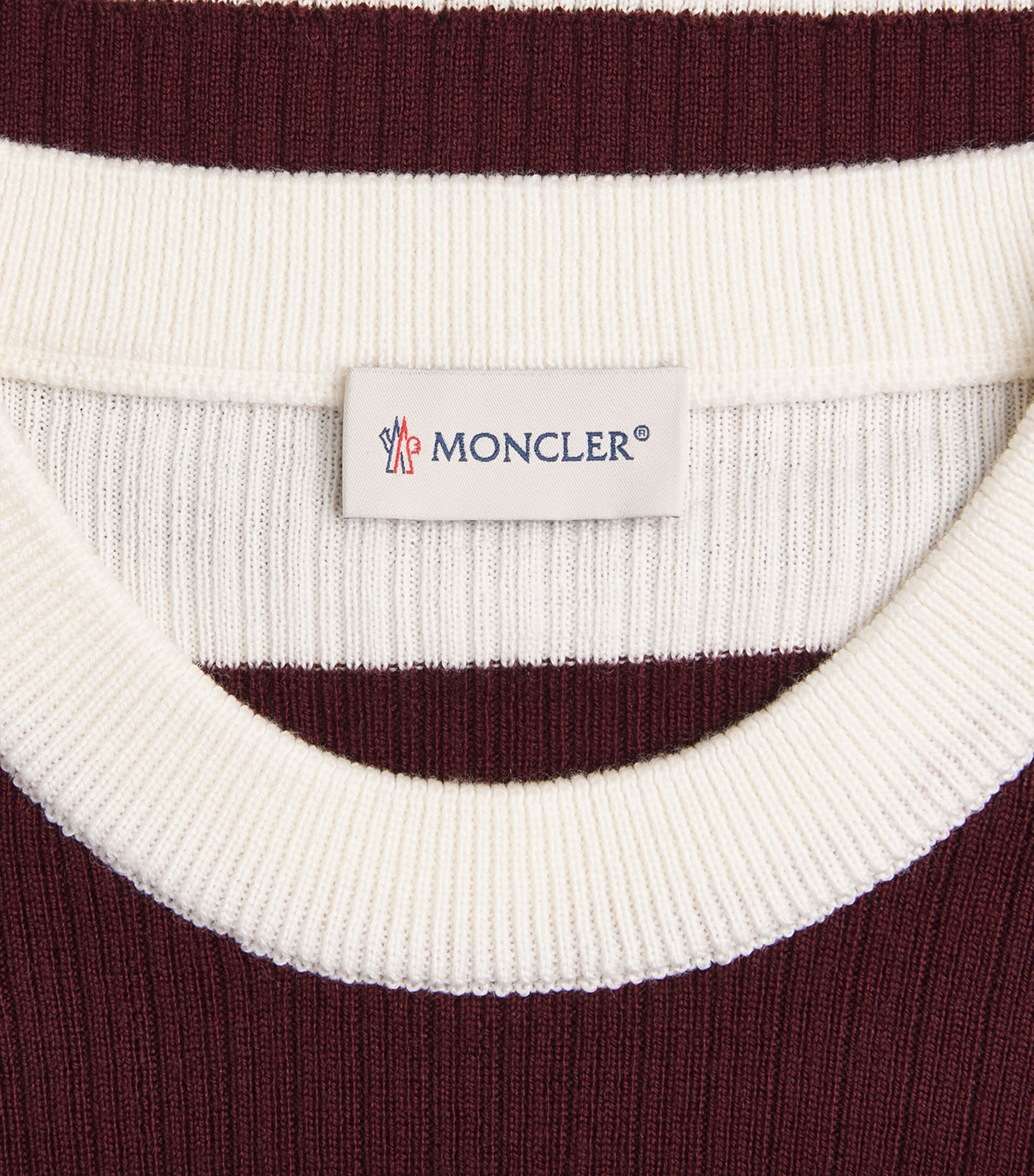 Moncler Mens Virgin Wool Stripe Sweater Image 6