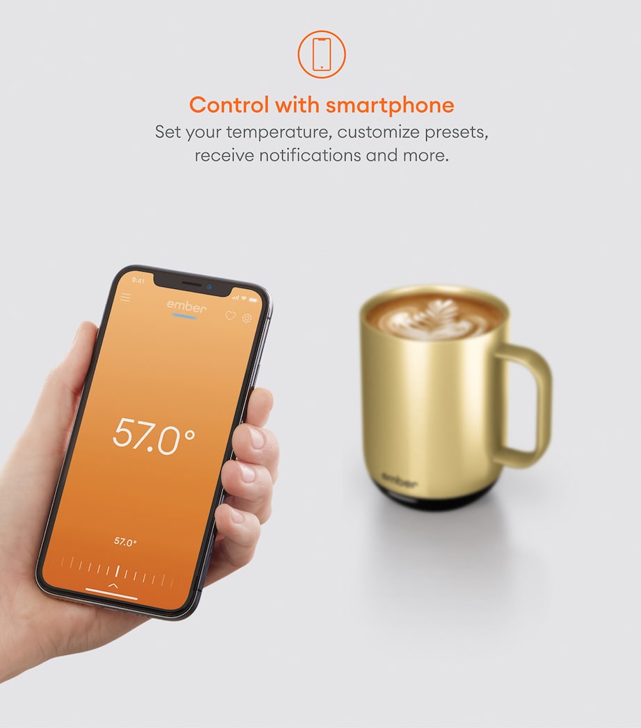 Smart Mug (295ml) GOLD Image 5