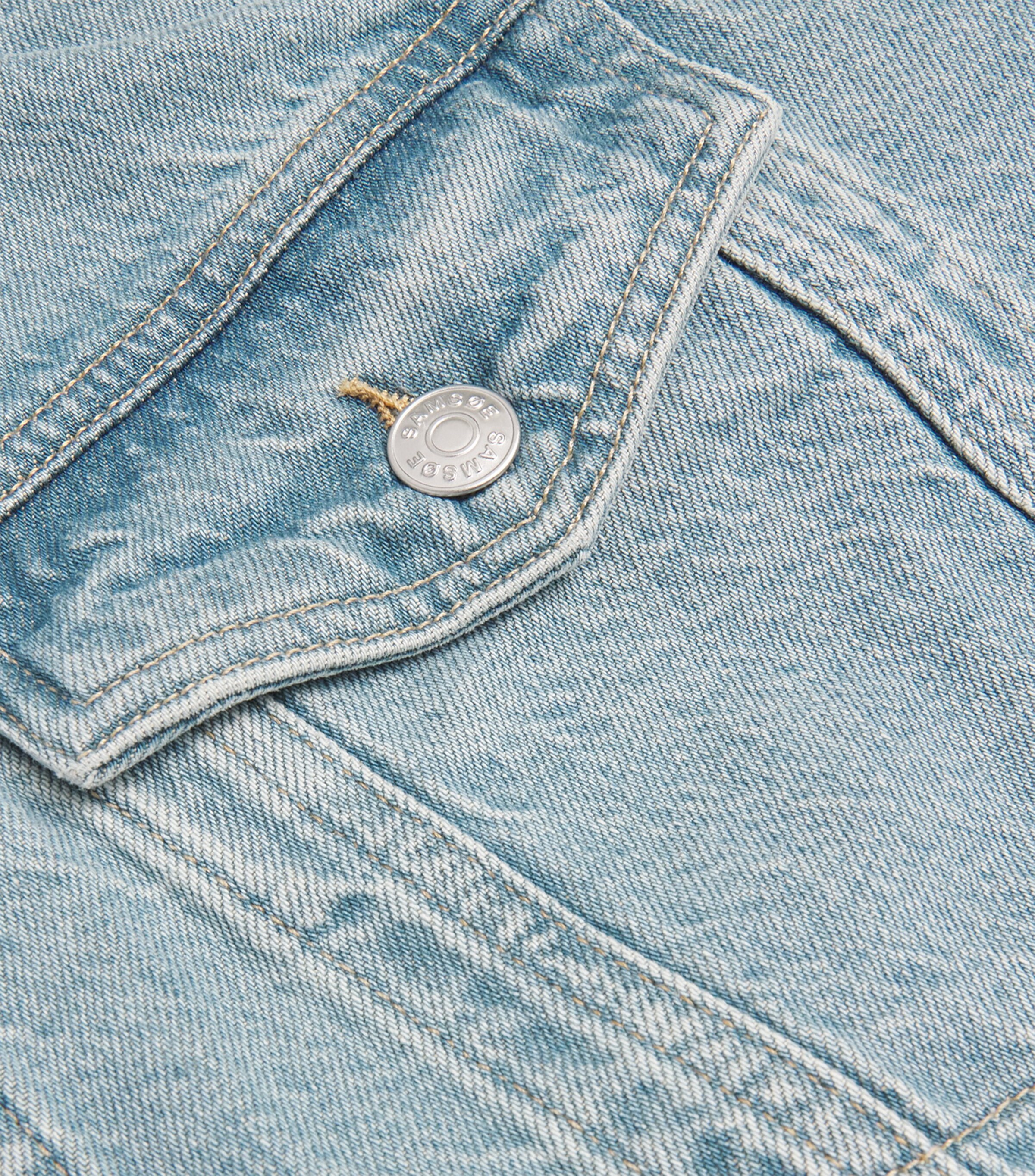 Samsøe Samsøe Organic Cotton Denim Jacket Carib Blu Image 5