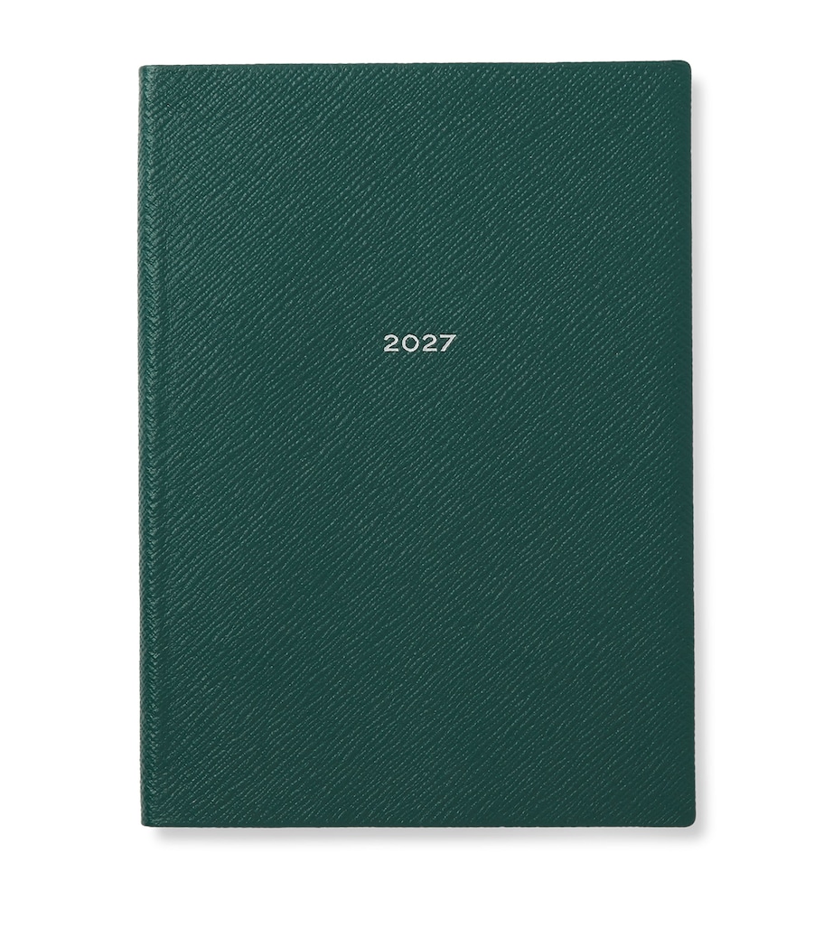 Smythson Leather Soho Weekly Diary 2027 Forest Green Image 1