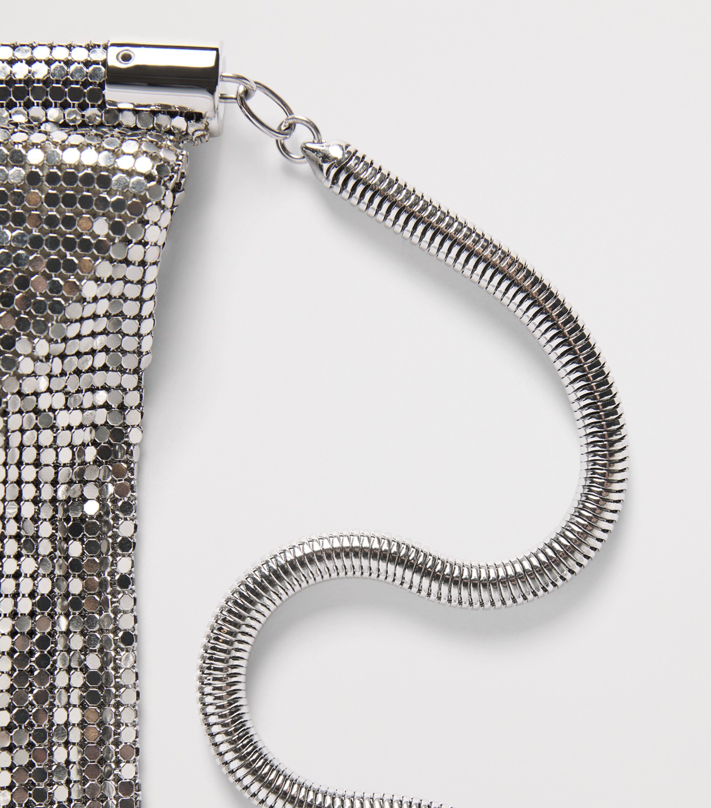 Rabanne Chainmail Shoulder Bag Silver Image 5